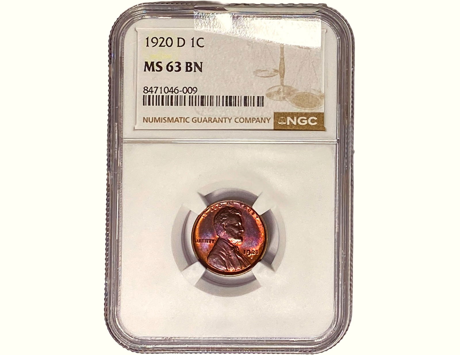 1920-D Wheat Cent NGC MS63 BN (1 of 2)