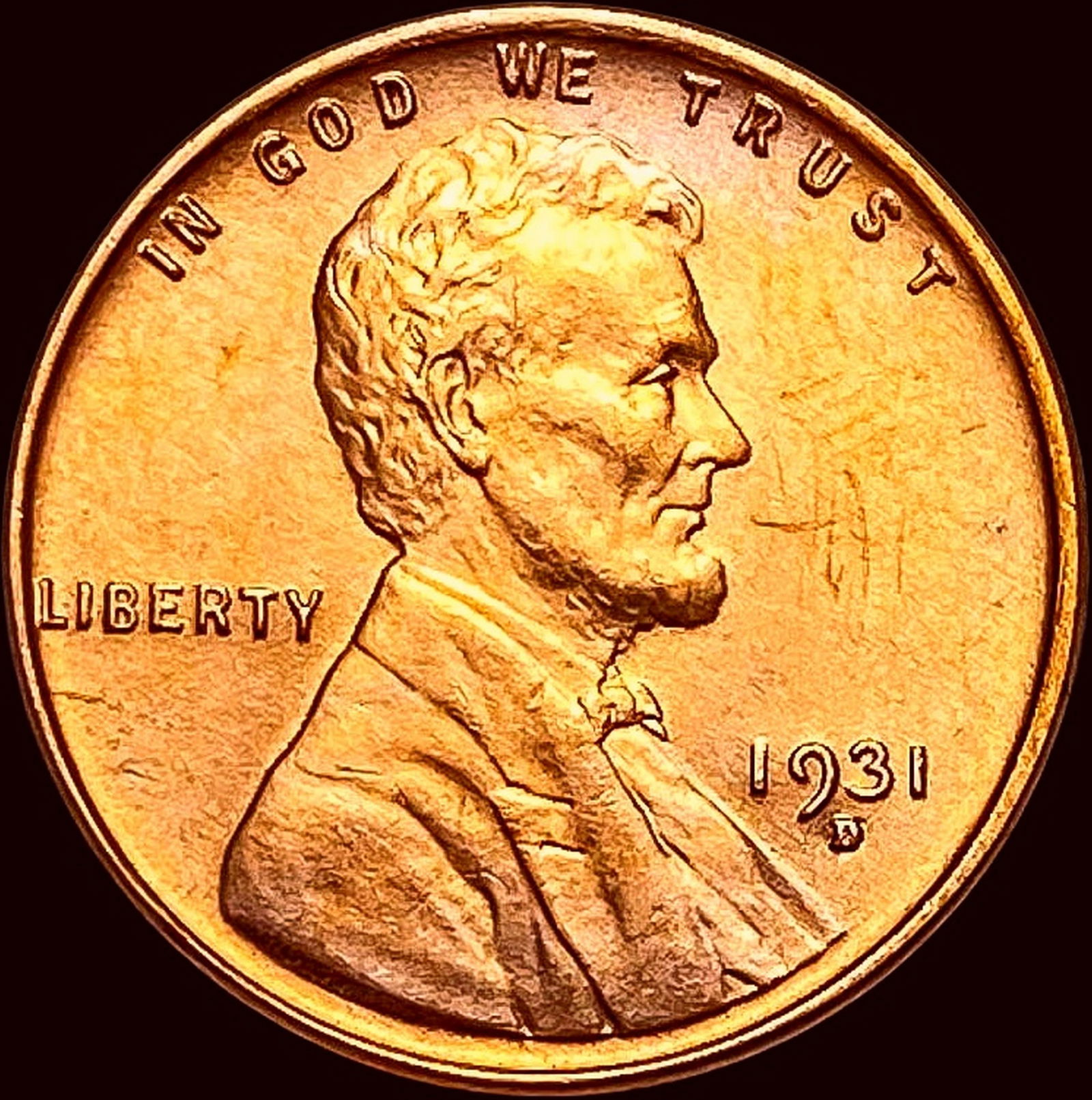 1931-S Red Lincoln Wheat Cent UNCIRCULATED (1 of 2)