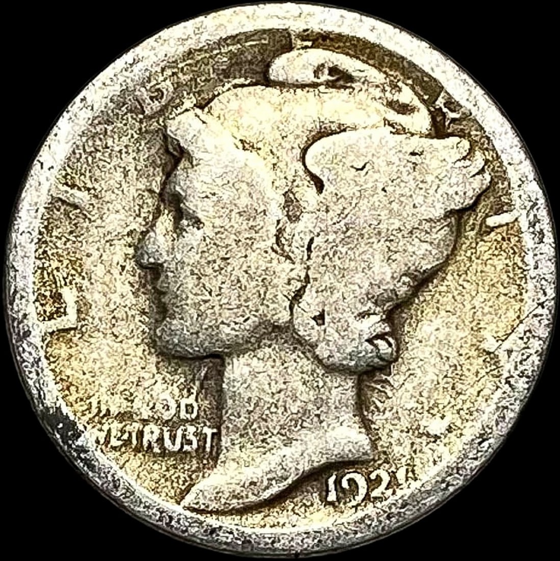 1921-D Mercury Dime NICELY CIRCULATED (1 of 2)
