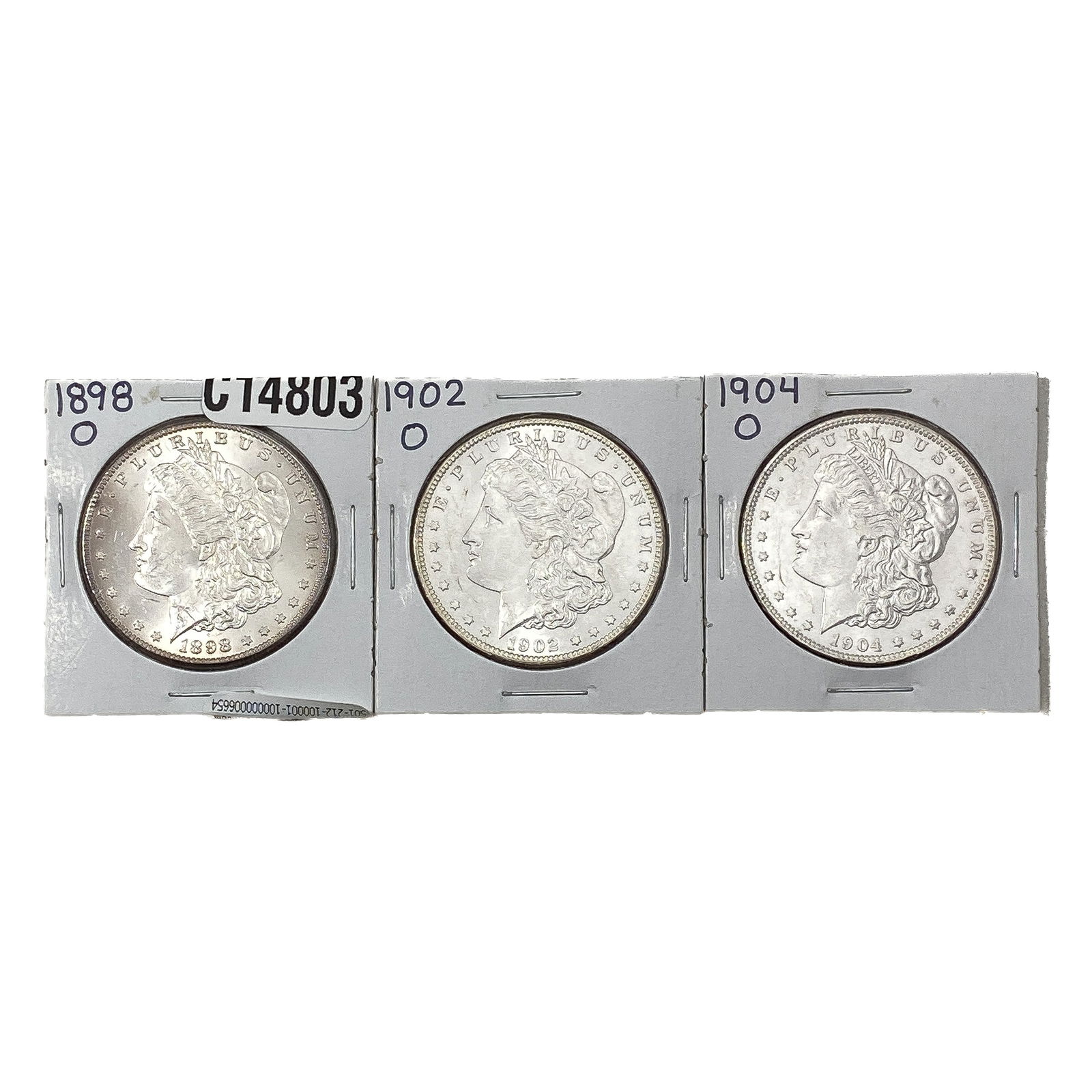 1898-1904 GEM BU Morgan Silver Dollar Lot [3 Coins] (1 of 2)