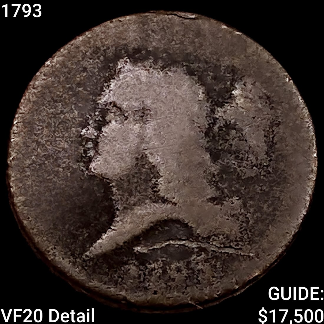 1793 Draped Bust Half Cent LIGHTLY CIRCULATED (1 of 2)