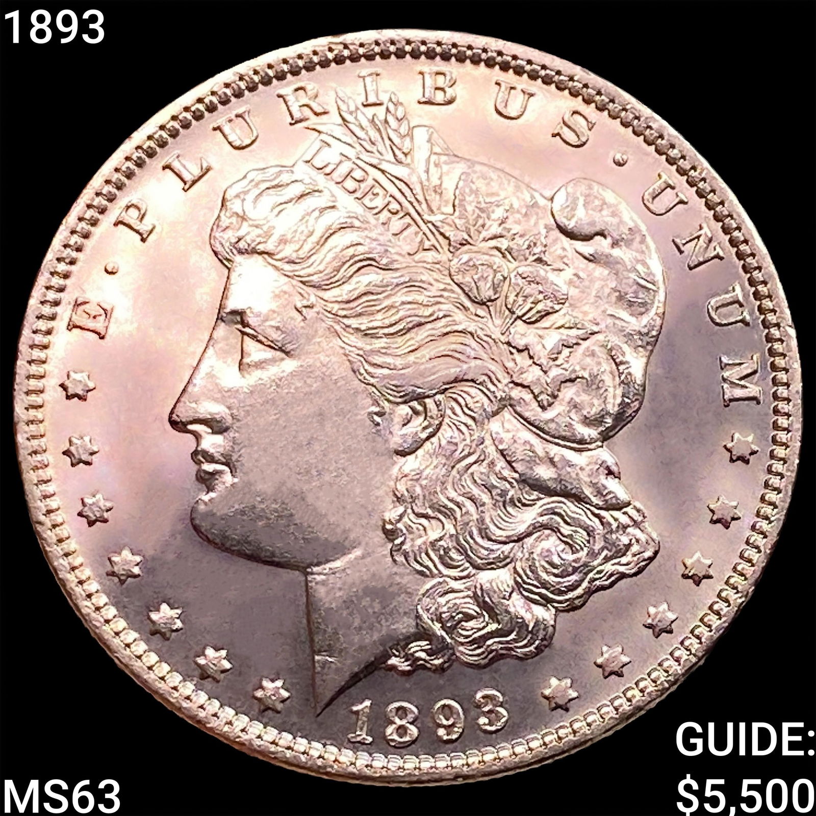 1893 Morgan Silver Dollar CHOICE BU (1 of 2)
