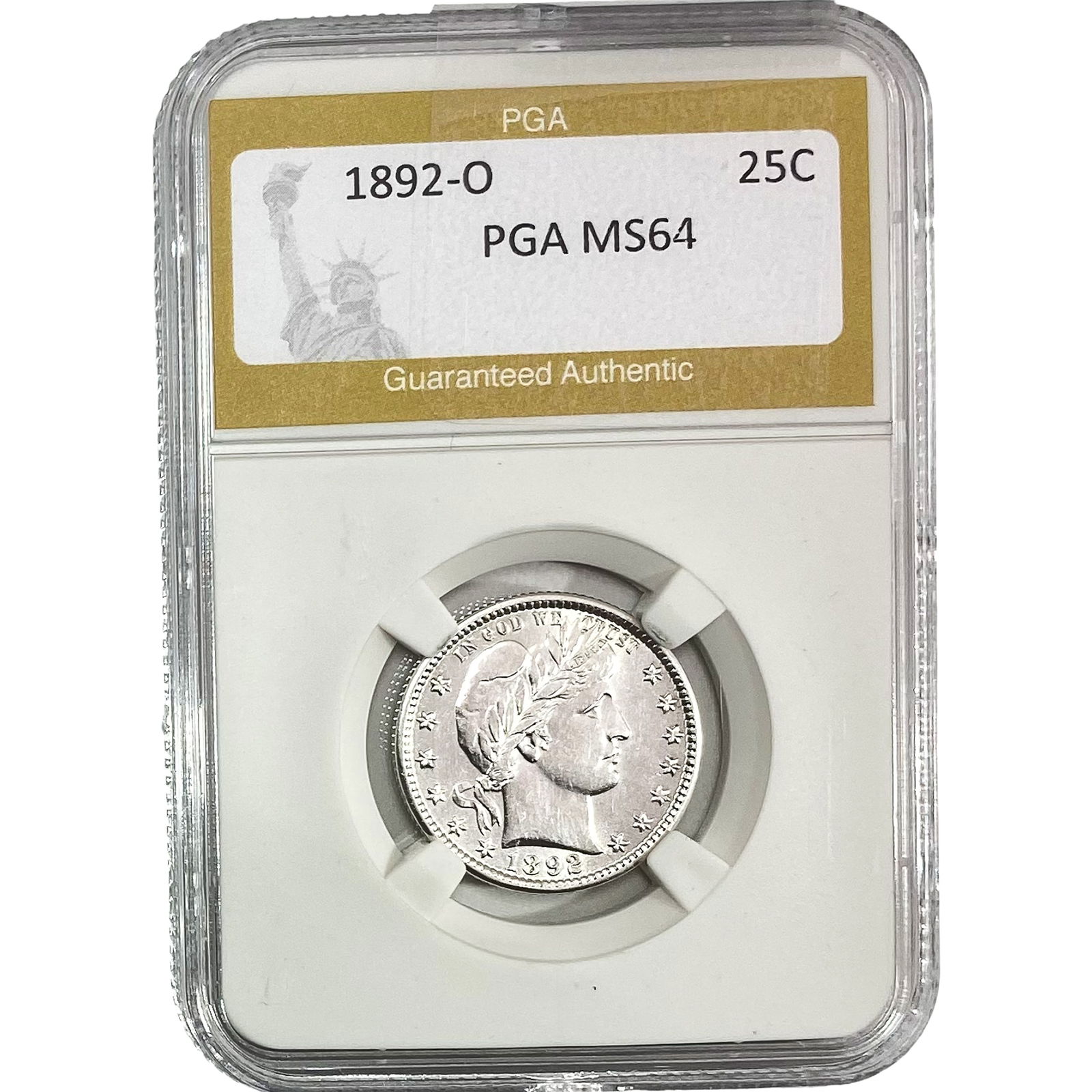 1892-O Barber Quarter PGA MS64 (1 of 2)