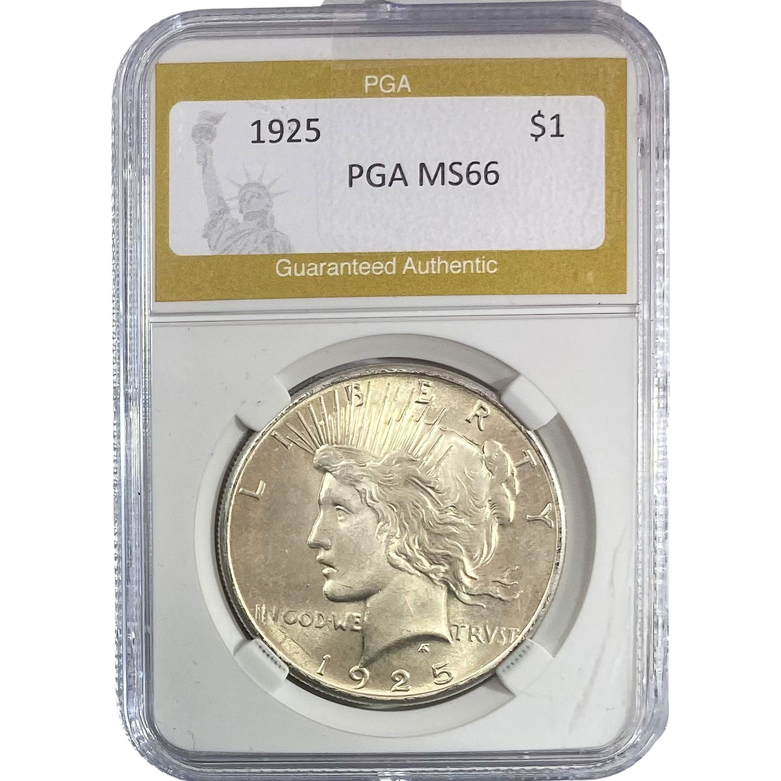 1925 Silver Peace Dollar PGA MS66 (1 of 2)