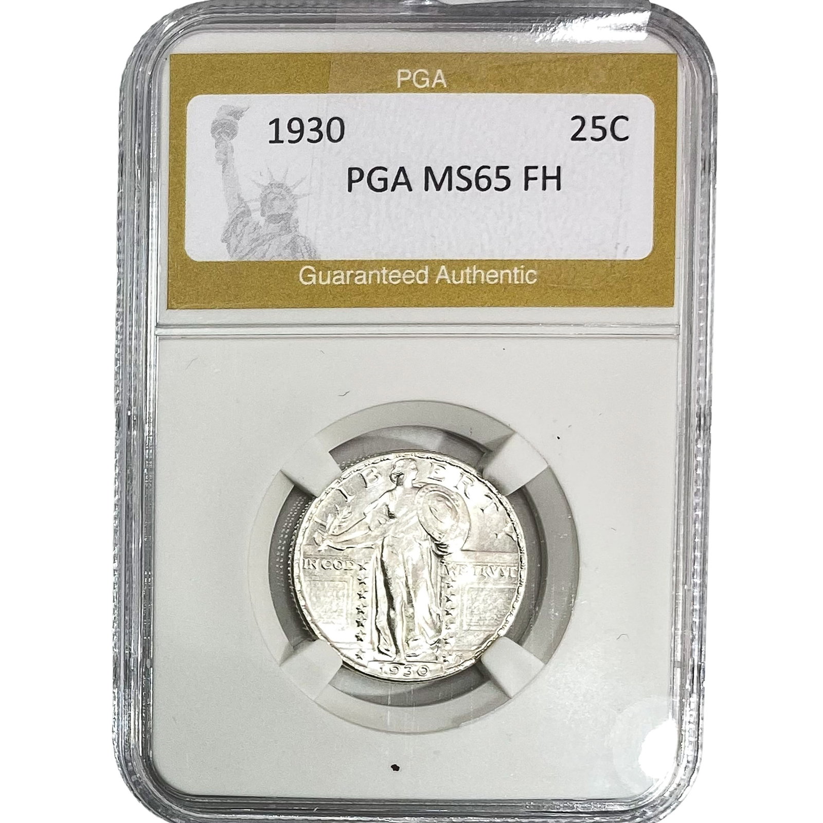 1930 Standing Liberty Quarter PGA MS65 FH: 1930 Standing Liberty Quarter PGA MS65 FH