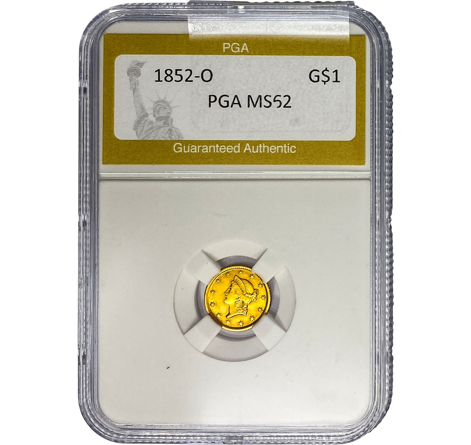 1852-O Rare Gold Dollar PGA MS62 (1 of 2)