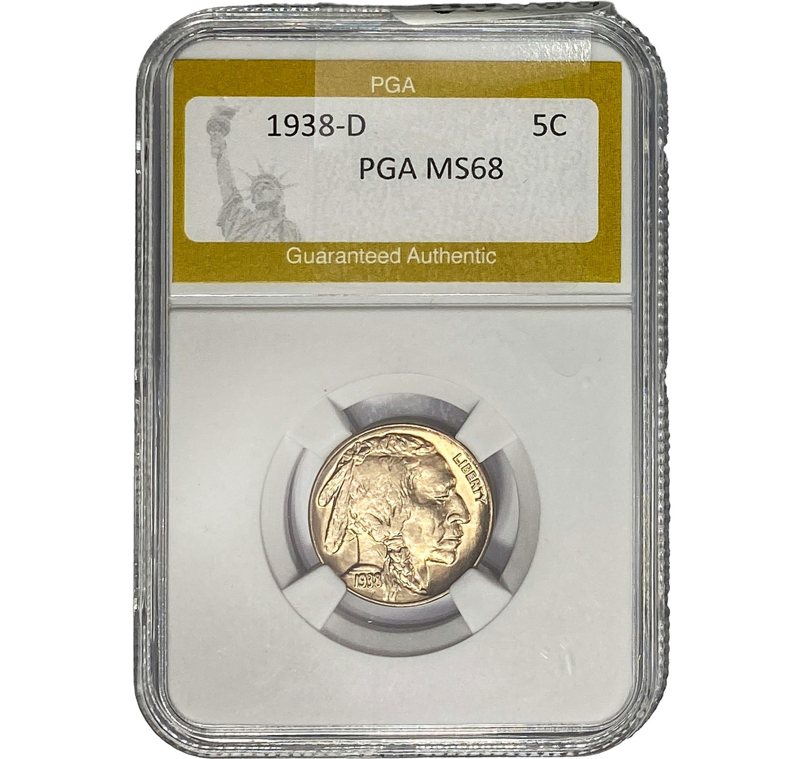 1938-D Buffalo Nickel PGA MS68 (1 of 2)