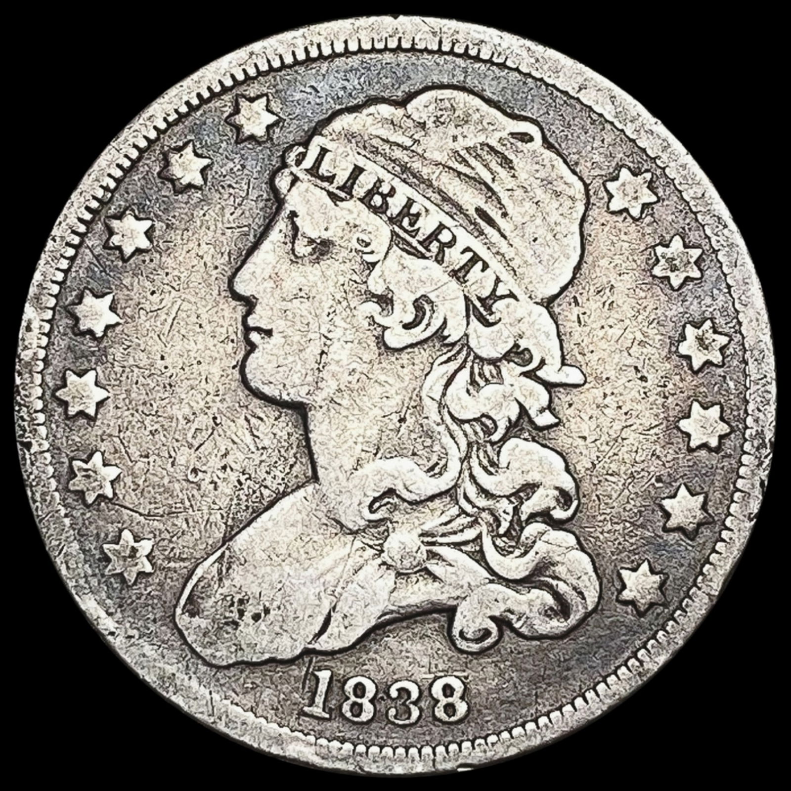 1838 Capped Bust Quarter UNCIRCULATED (1 of 2)