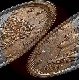 1855 Braided Hair Half Cent CLOSELY UNCIRCULATED: 1855 Braided Hair Half Cent CLOSELY UNCIRCULATED