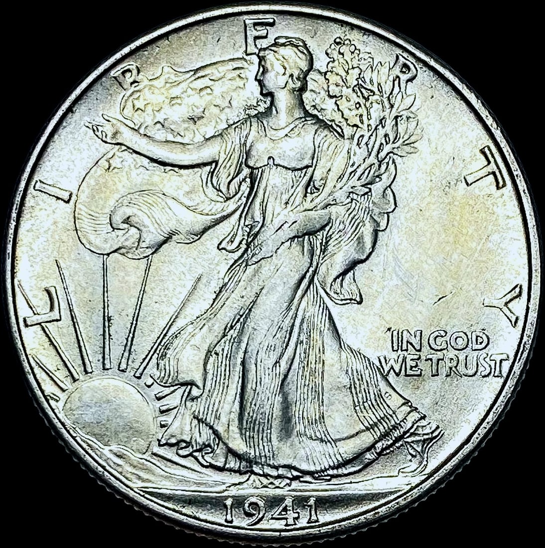 1941-D Silver Half Dollar CHOICE BU (1 of 2)