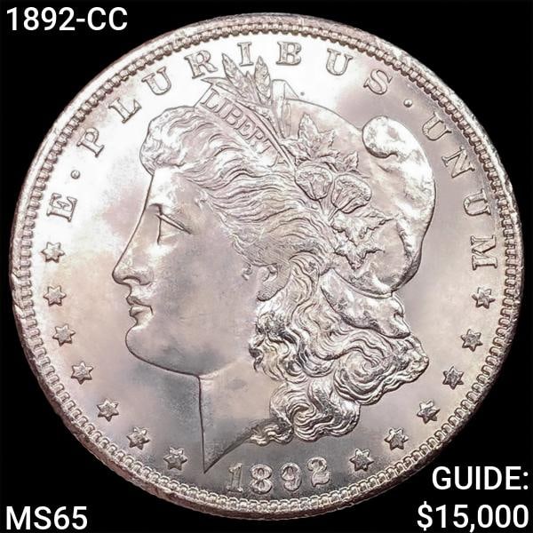 1892-CC Morgan Silver Dollar GEM BU (1 of 2)