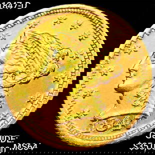 1847-D $2.50 Gold Quarter Eagle CHOICE BU: 1847-D $2.50 Gold Quarter Eagle CHOICE BU