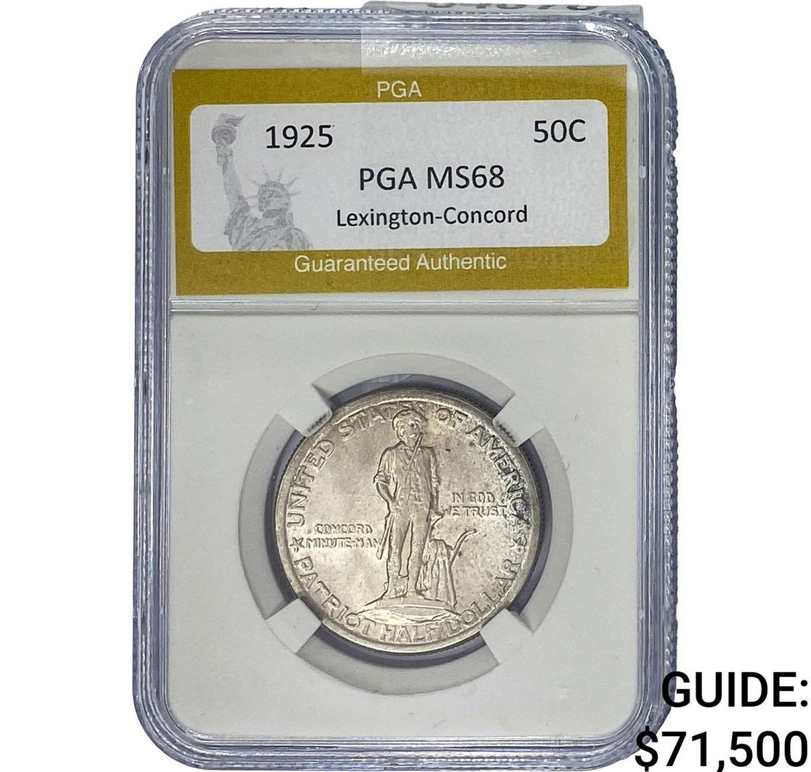 1925 Lexington Half Dollar PGA MS68 (1 of 2)