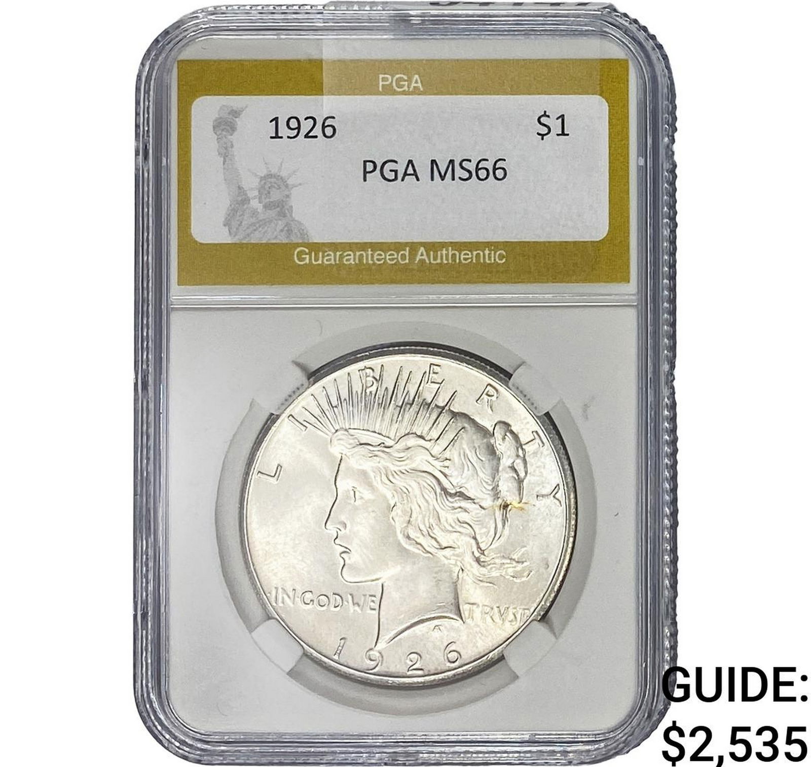 1926 Silver Peace Dollar PGA MS66 (1 of 2)