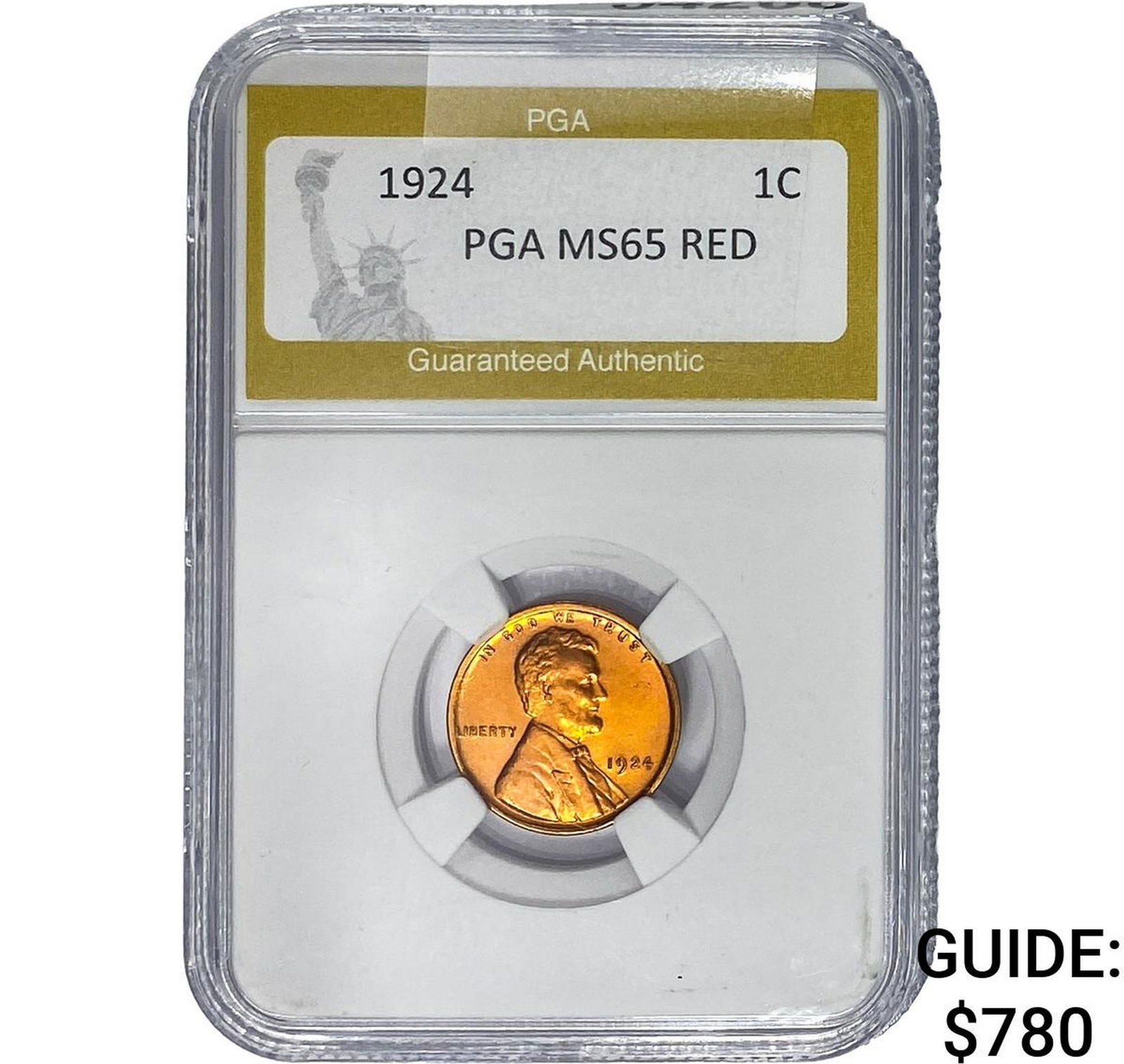 1924 Wheat Cent PGA MS65 Red (1 of 2)