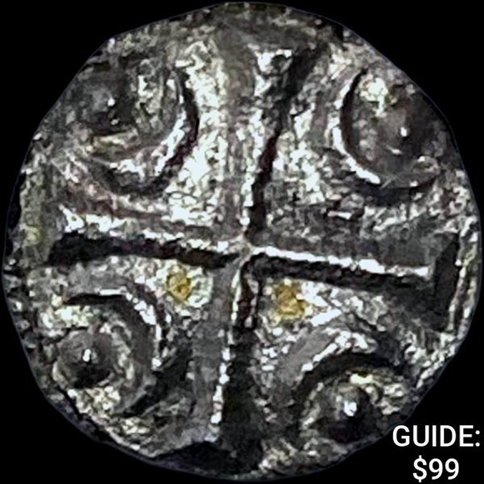 1100s Crusades Hungary Silver Denar CHOICE AU: 1100s Crusades Hungary Silver Denar CHOICE AU