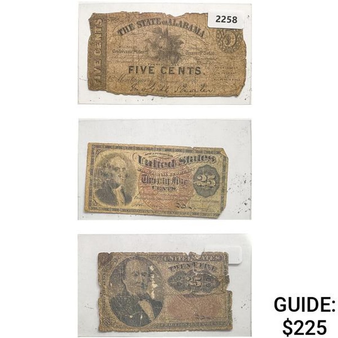 [3]1863 5C-25C U.S. and CSA Fractional Notes: [3]1863 5C-25C U.S. and CSA Fractional Notes