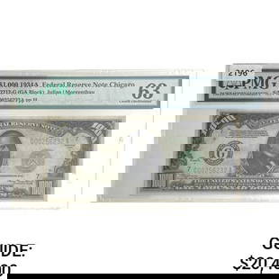 1934A $1000 Federal Reserve Note Chicago PMG 63: 1934A $1000 Federal Reserve Note Chicago PMG 63