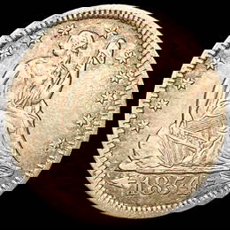 1854-O Arrows Seated Liberty Quarter CHOICE AU
