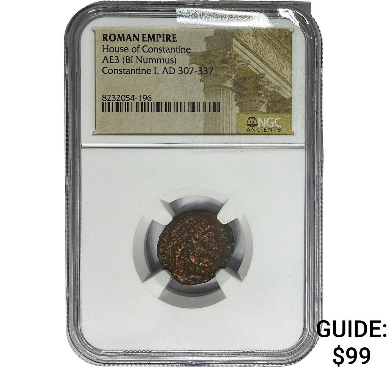Roman Constantine I AD 307-337 AE3 BI Nummus NGC: Roman Constantine I AD 307-337 AE3 BI Nummus NGC