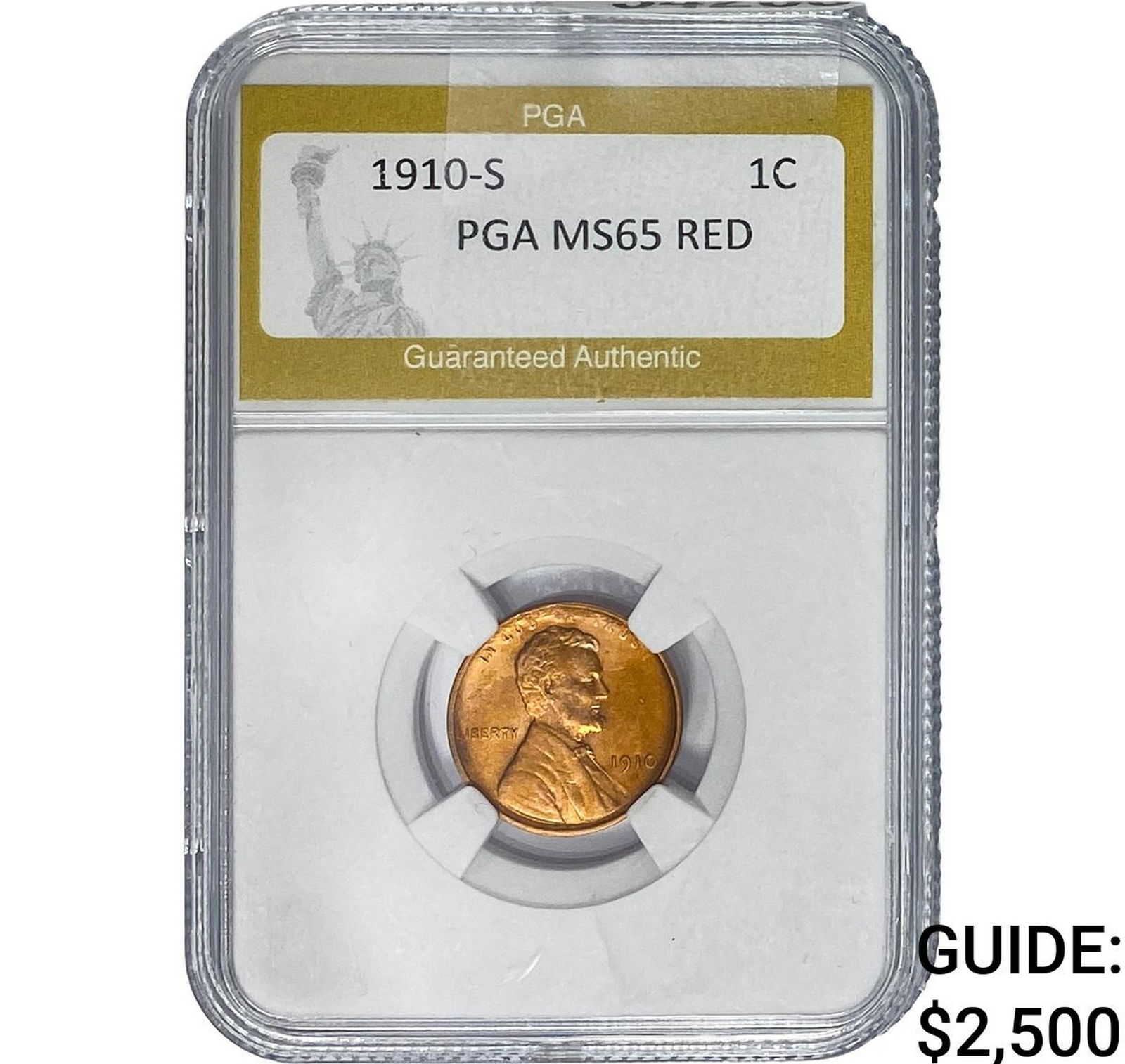 1910-S Wheat Cent PGA MS65 Red (1 of 2)