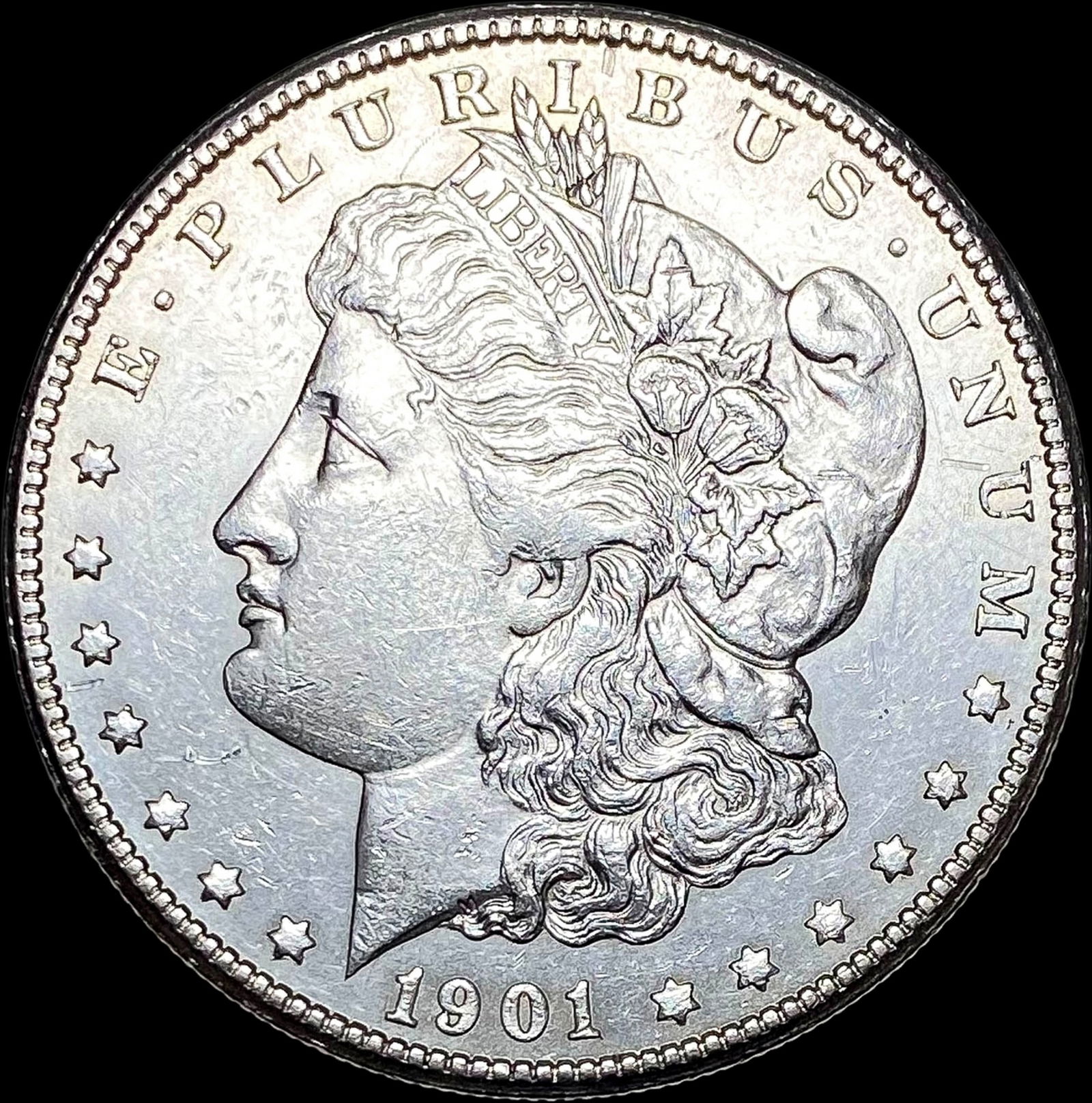 1901-S Silver Morgan Dollar CLOSELY  UNCIRCULATED (1 of 2)