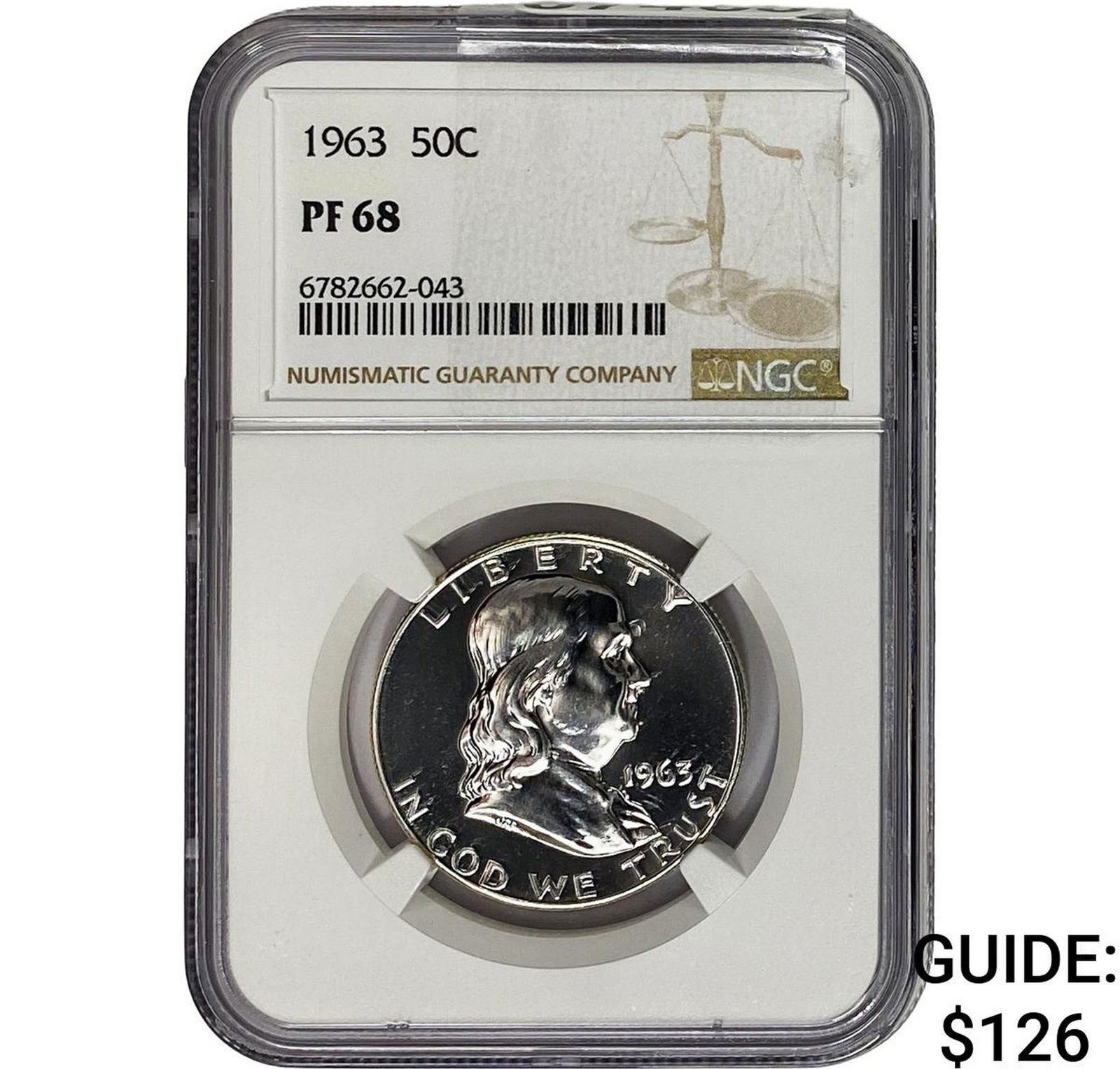 1963 Franklin Half Dollar NGC PF68 (1 of 2)