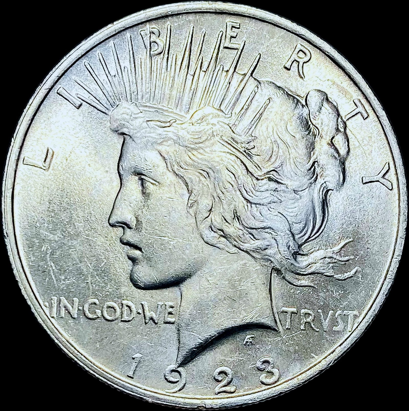1923 Peace Silver Dollar CHOICE BU (1 of 2)