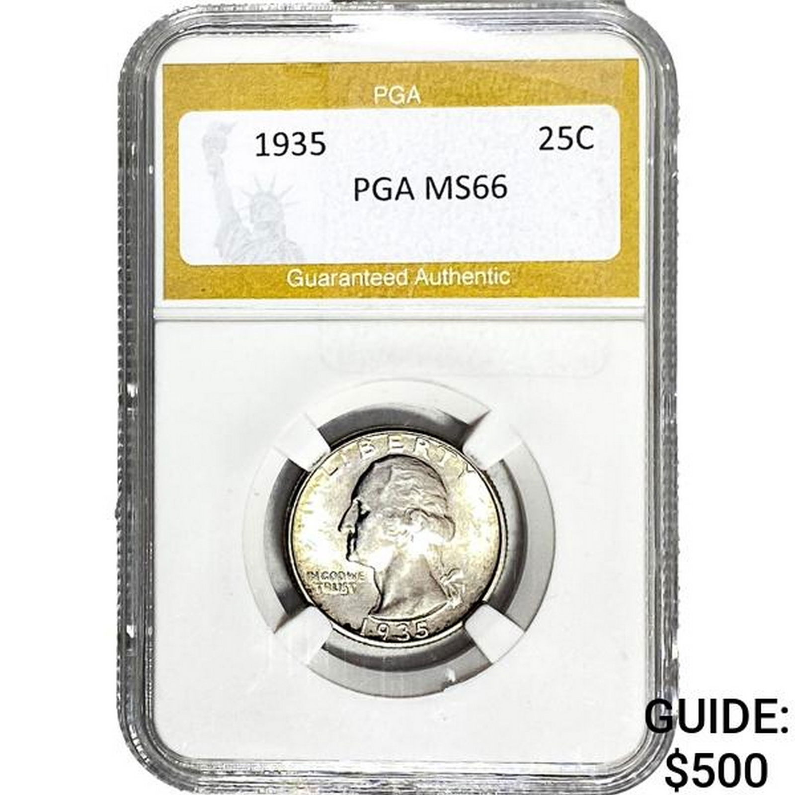 1935 Washington Silver Quarter PGA MS65 (1 of 2)