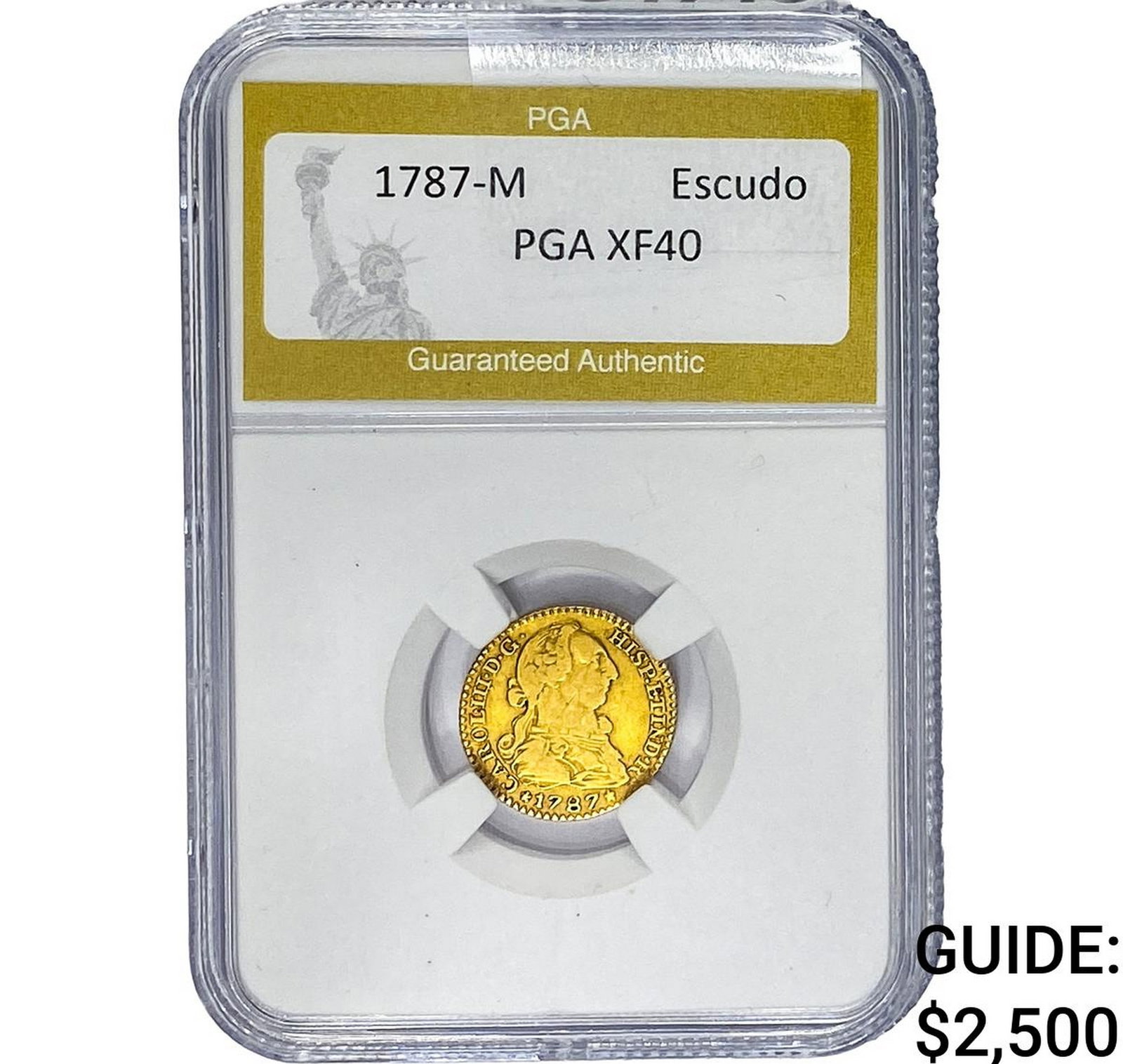 1787-M Portugal Escudo PGA XF40: 1787-M Portugal Escudo PGA XF40