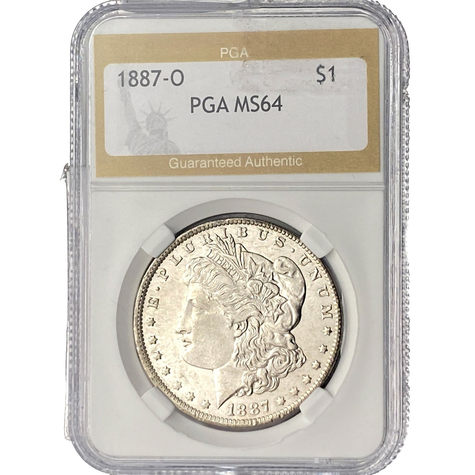 1887-O Morgan Silver Dollar PGA MS64 (1 of 2)