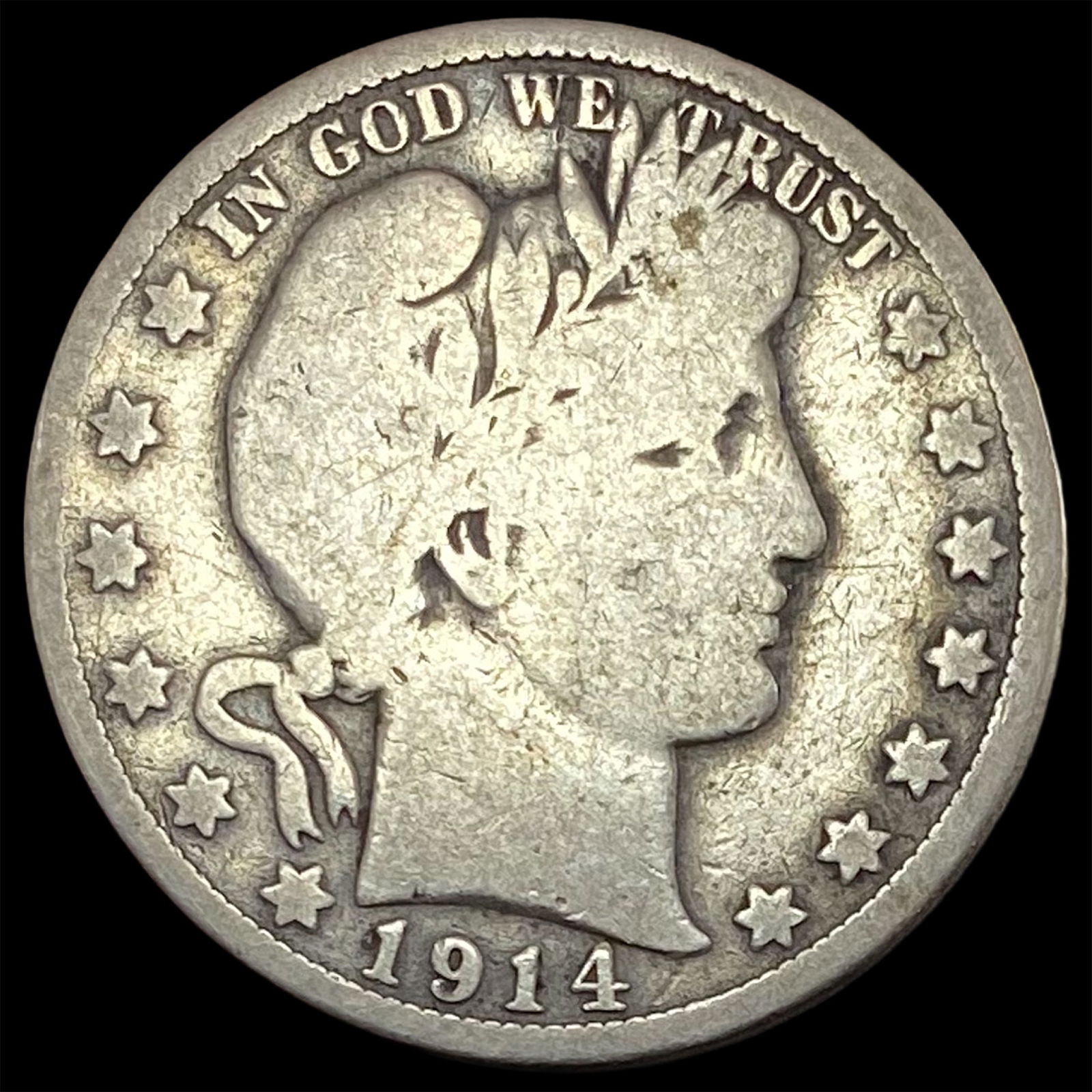 1914 Barber Half Dollar NICELY CIRCULATED (1 of 2)
