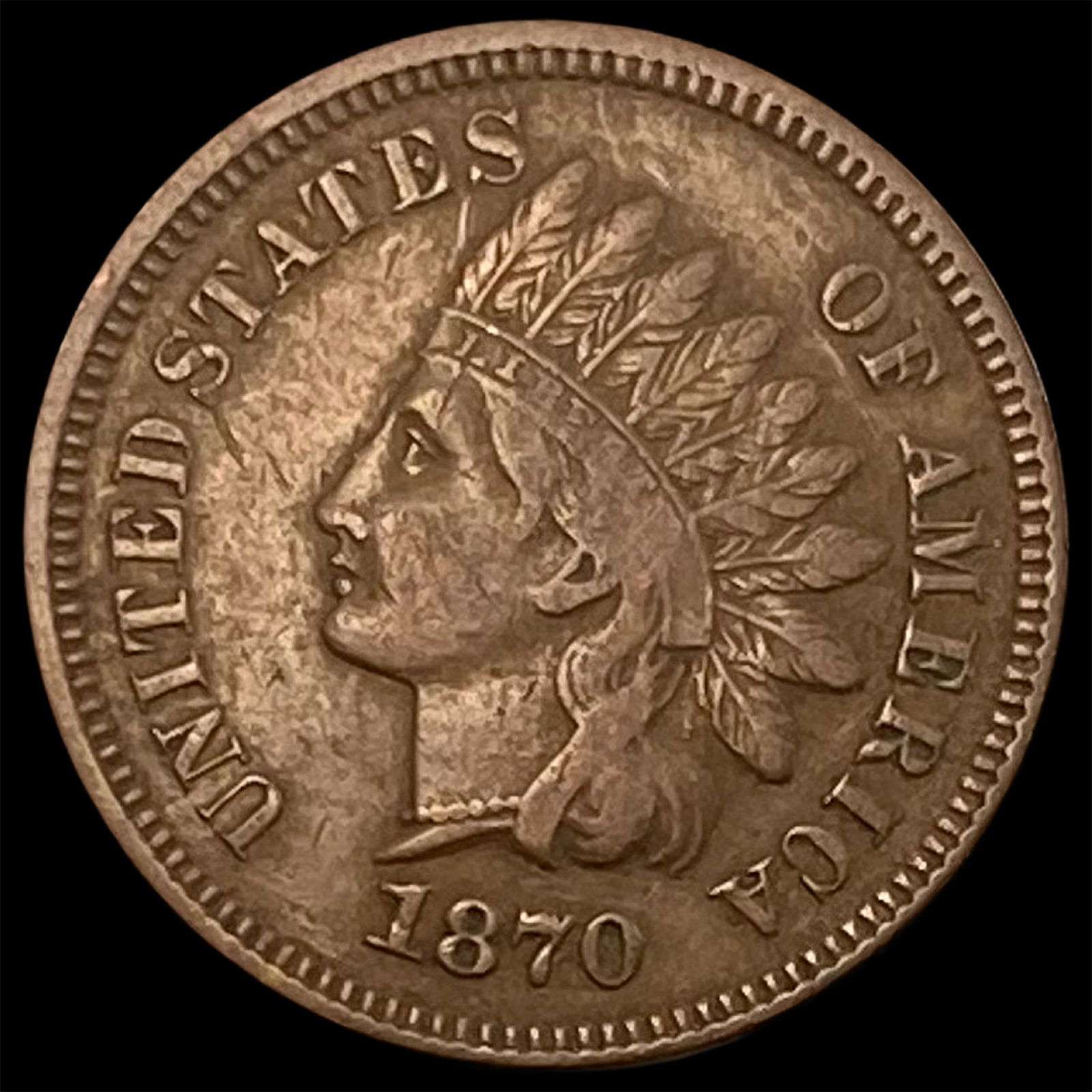 1870 Indian Head Cent CHOICE BU (1 of 2)