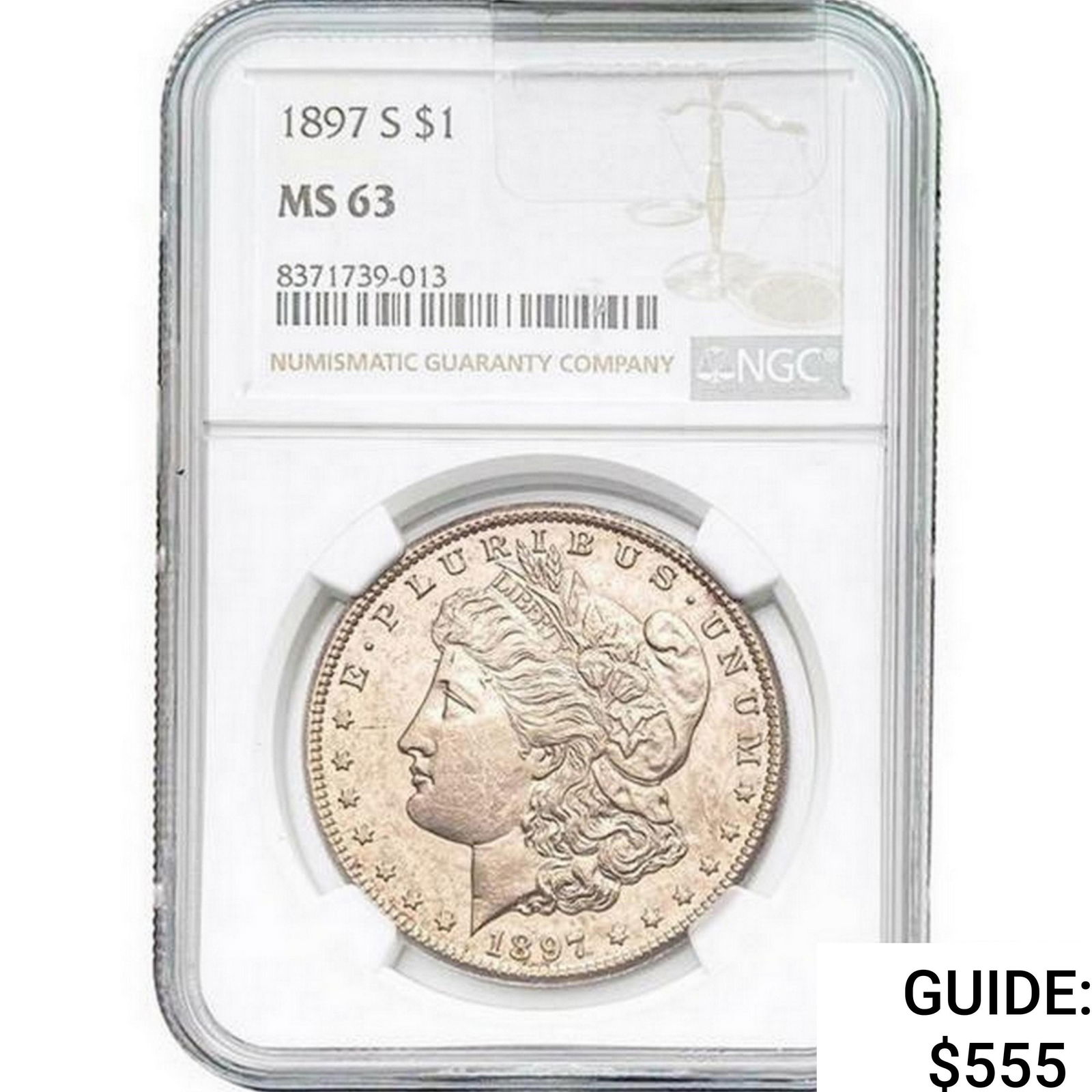 1897-S Morgan Silver Dollar NGC MS63 (1 of 2)