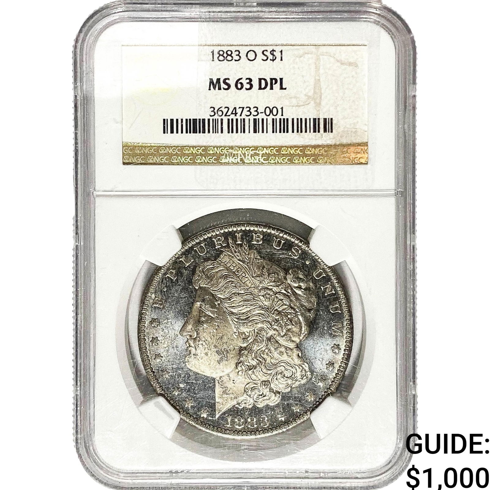 1883-O Morgan Silver Dollar NGC MS63 DPL (1 of 2)