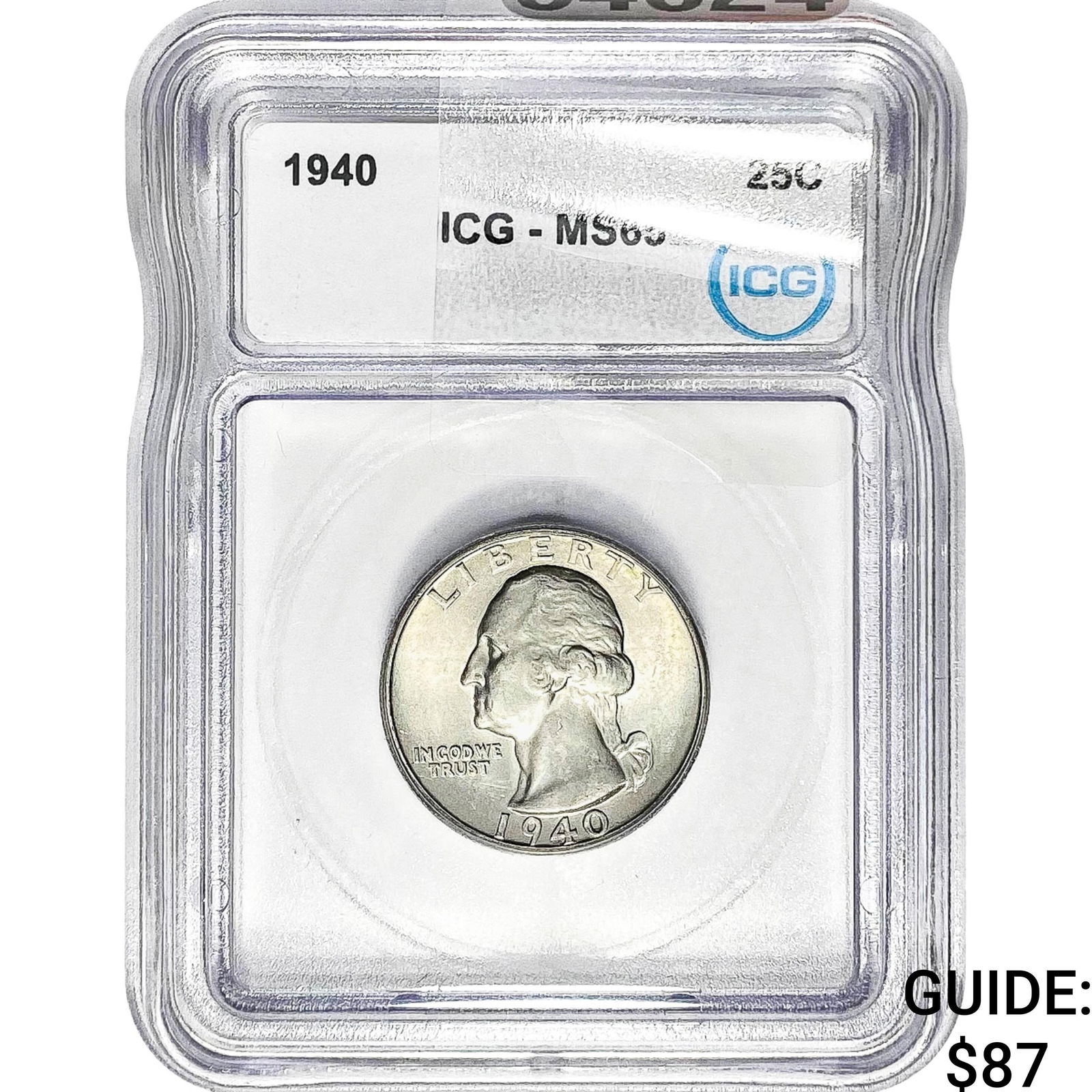 1940 Washington Silver Quarter ICG MS65 (1 of 2)