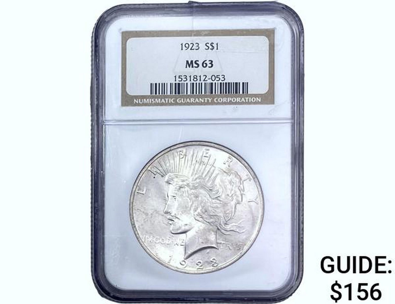 1923 Silver Peace Dollar NGC MS63 (1 of 2)