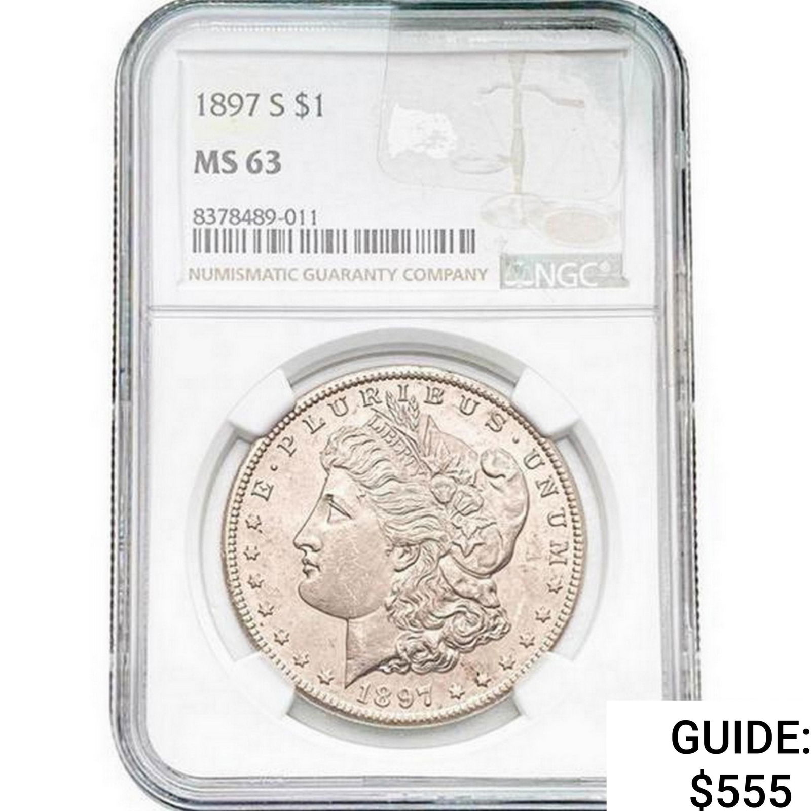 1897-S Morgan Silver Dollar NGC MS63 (1 of 2)