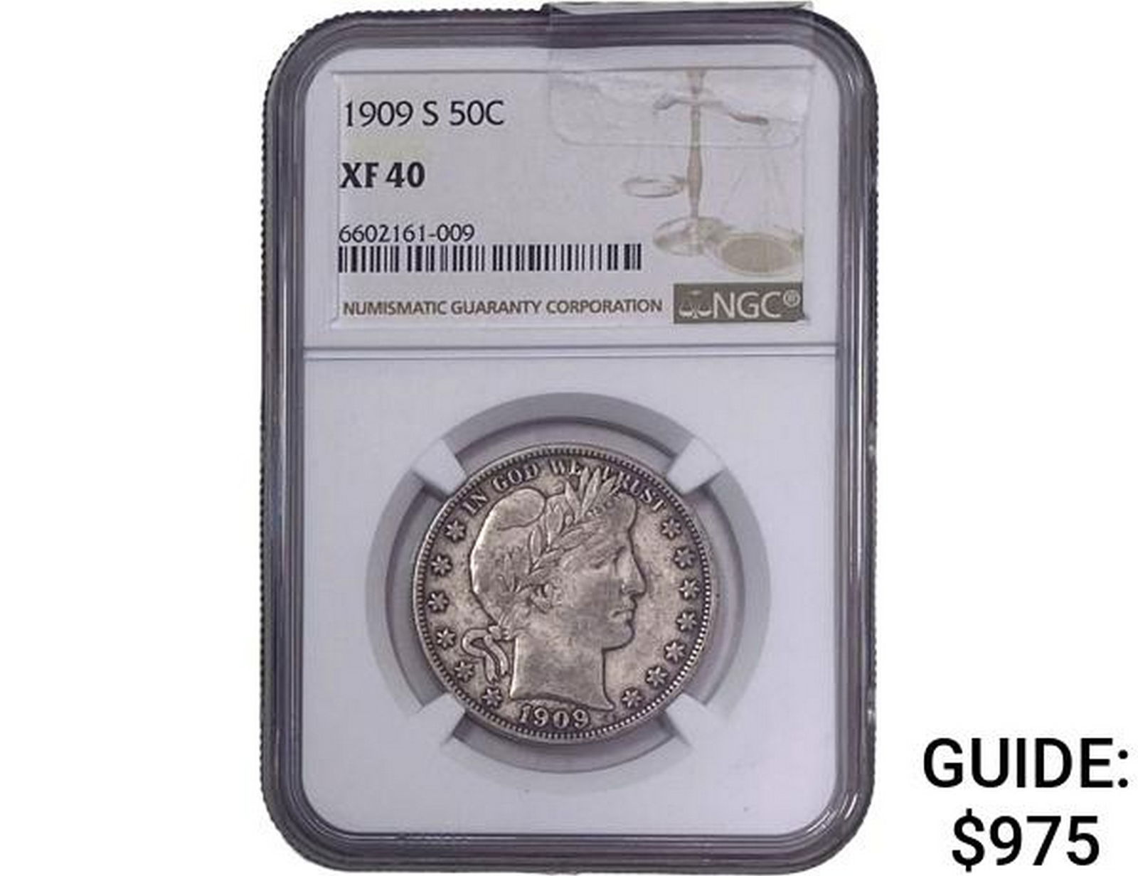 1919-S Barber Half Dollar NGC XF40 (1 of 2)