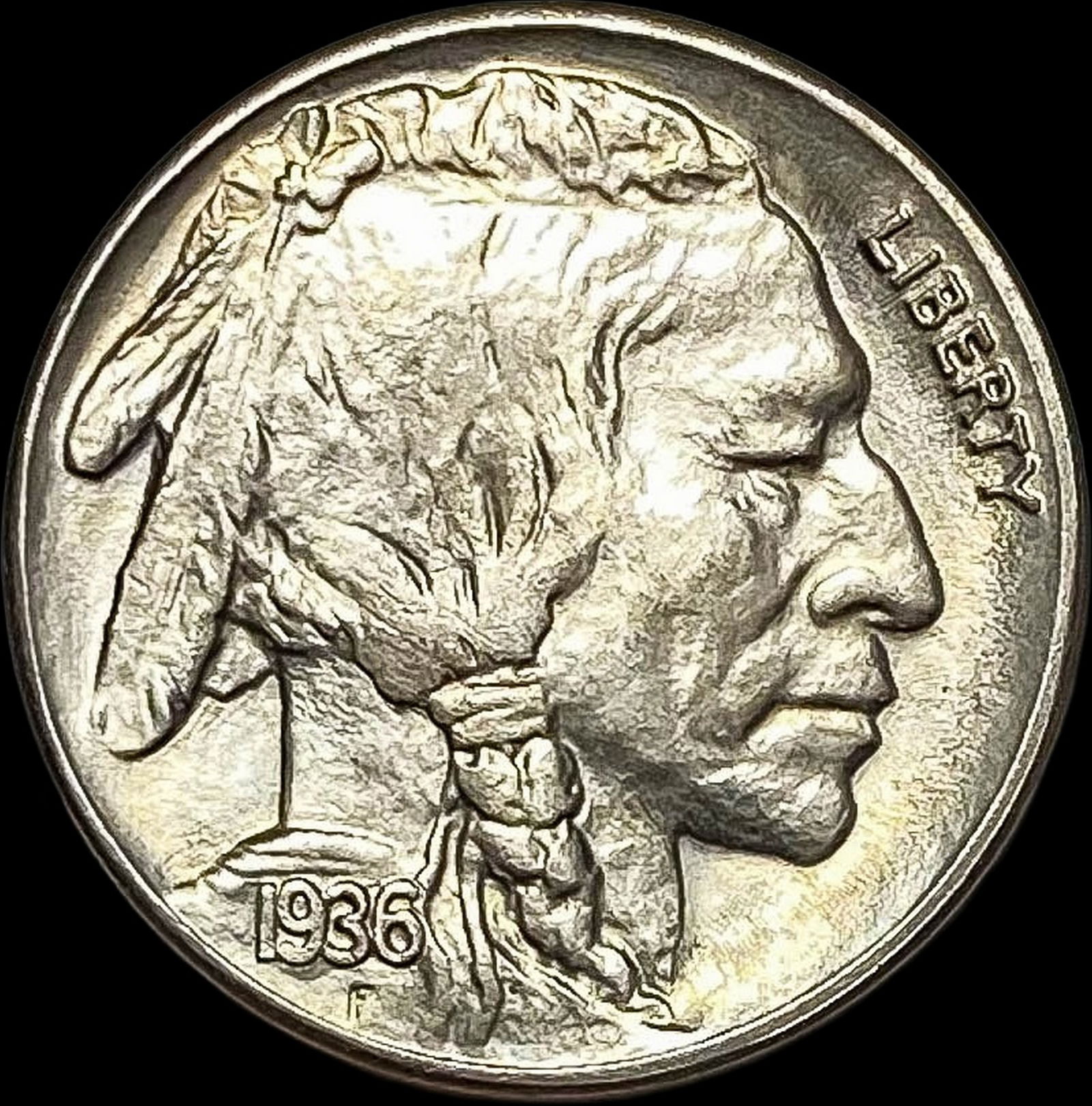 1936-S Buffalo Nickel Five Cents CHOICE BU (1 of 2)