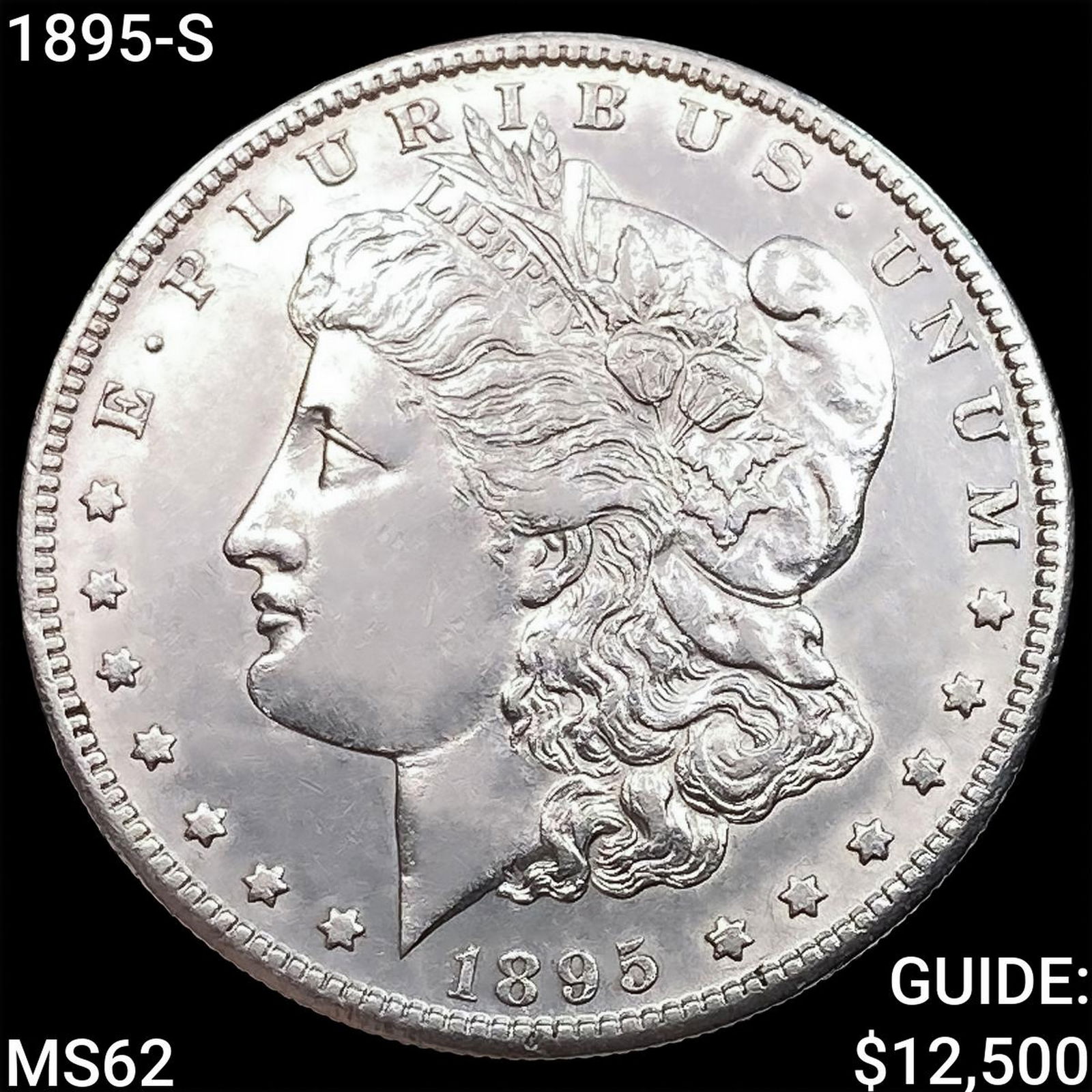 1895-S Morgan Silver Dollar UNCIRCULATED: 1895-S Morgan Silver Dollar