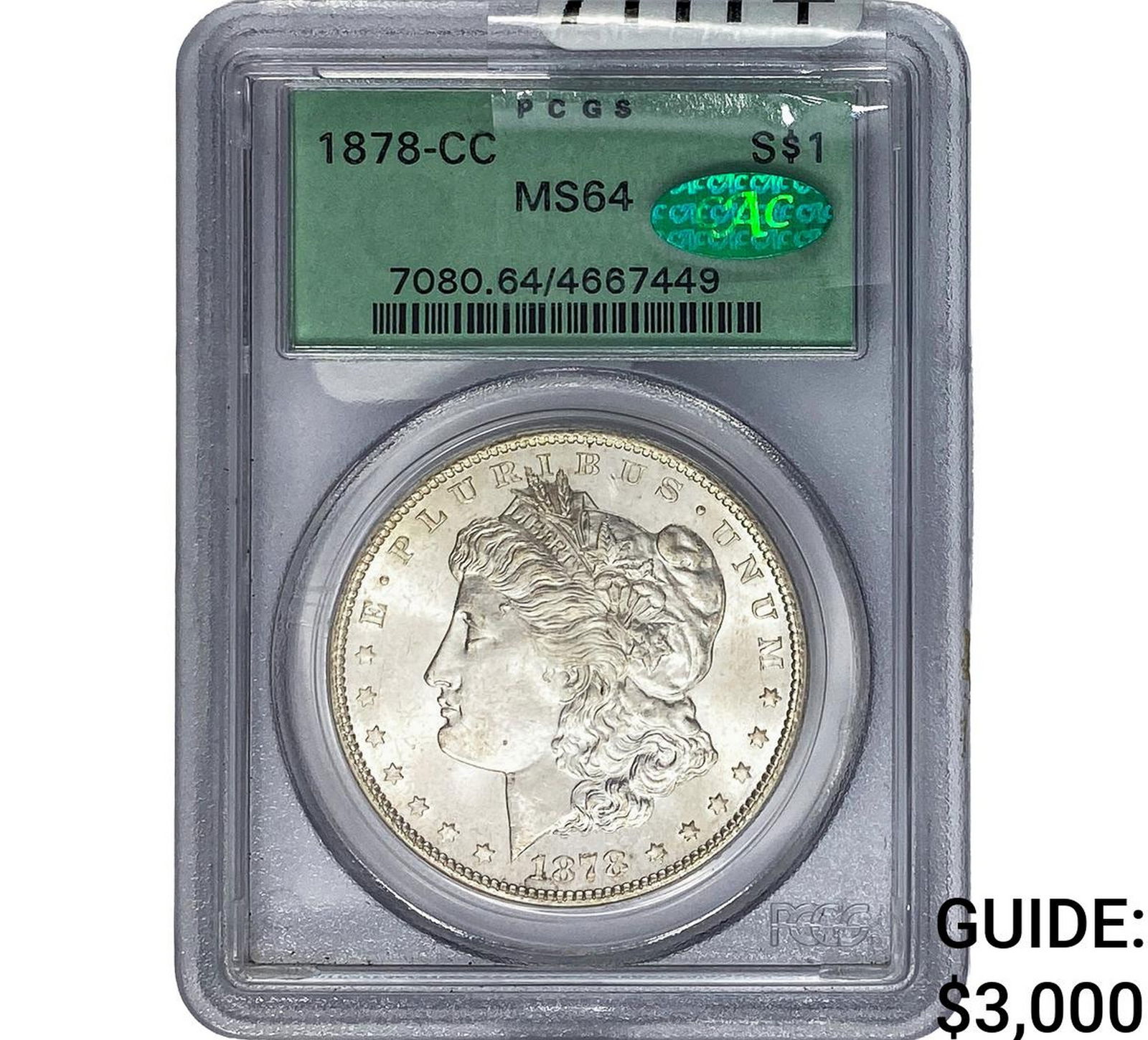 1878-CC CAC Morgan Silver Dollar PCGS MS64 (1 of 2)