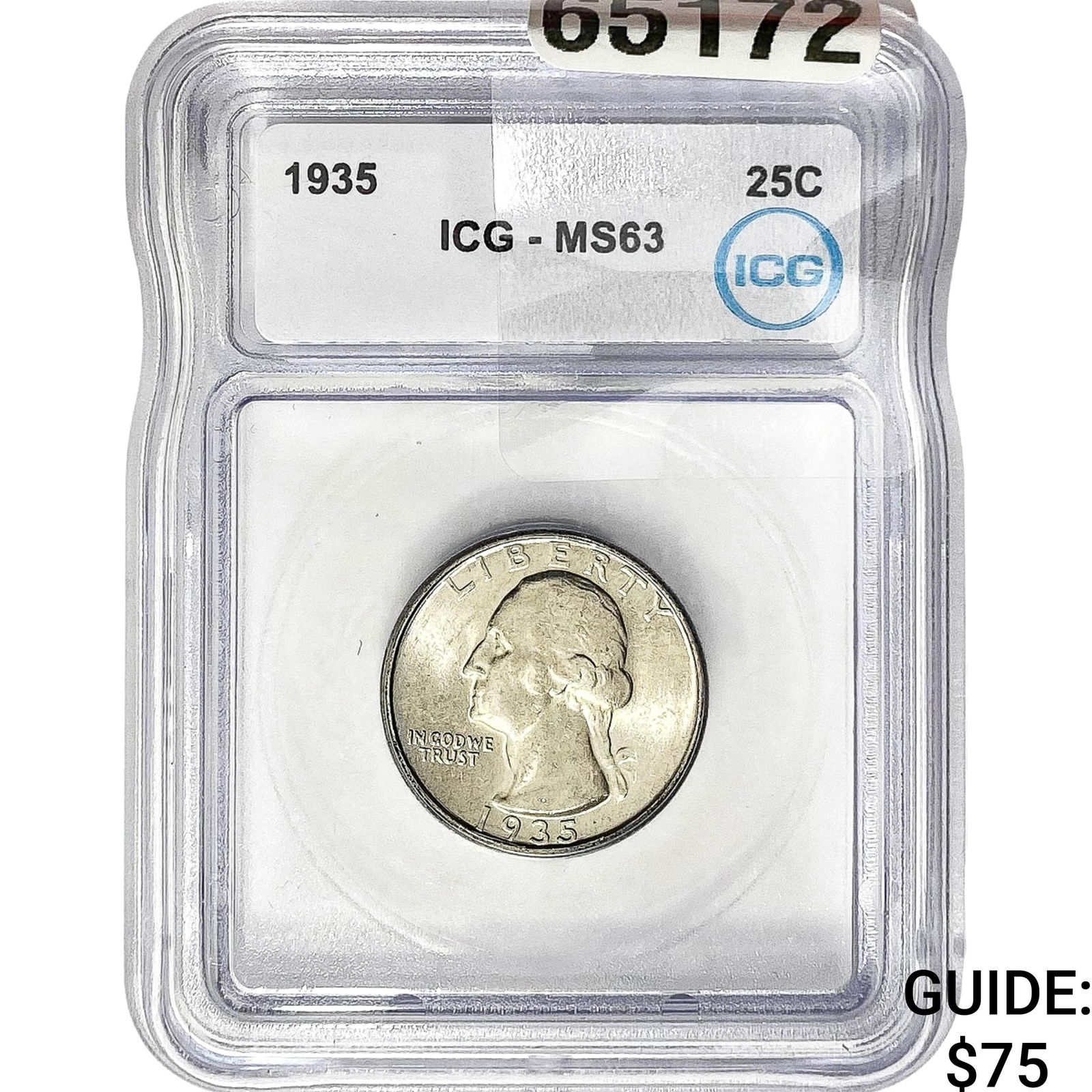 1935 Washington Silver Quarter ICG MS63 (1 of 2)