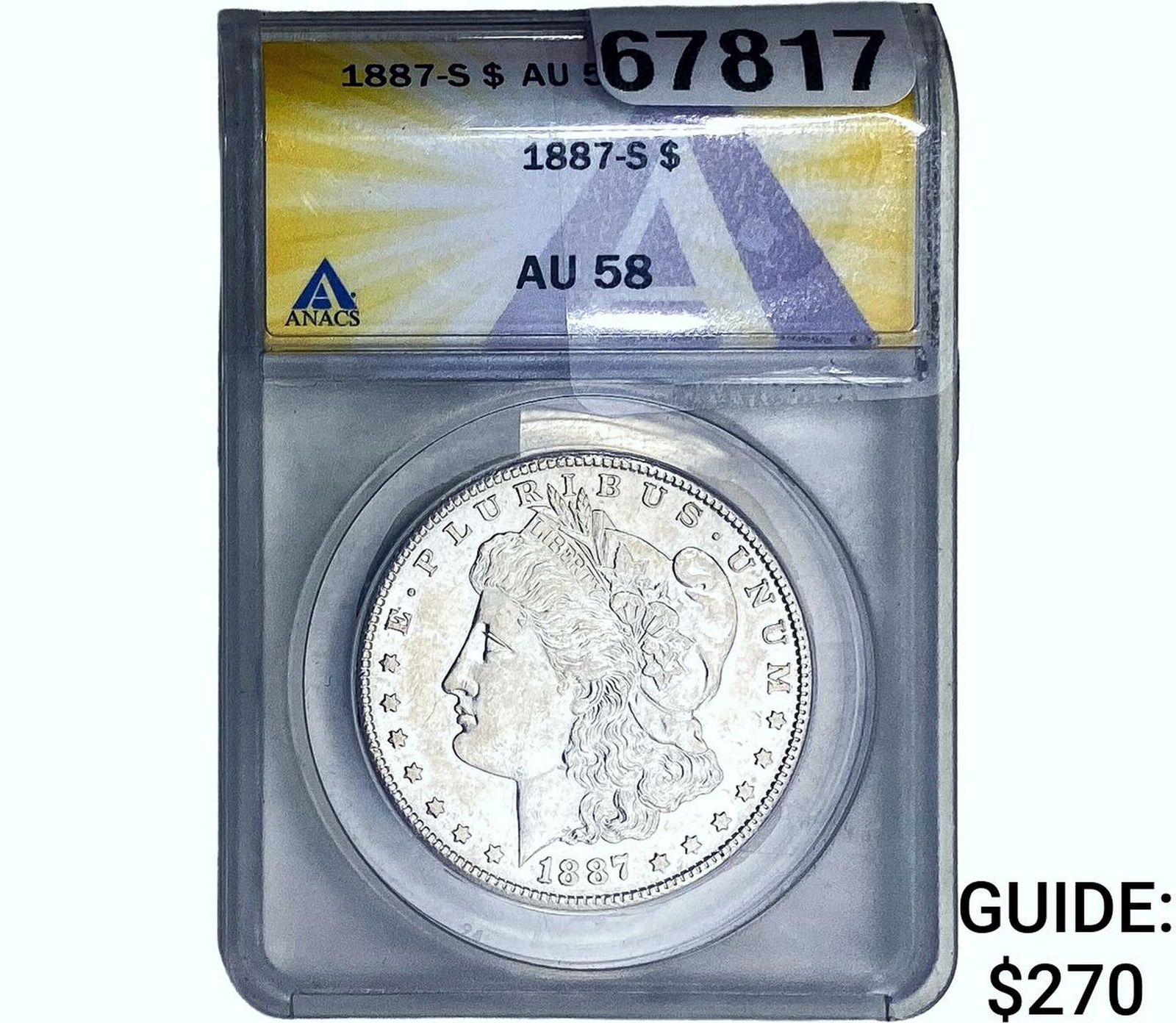 1887-S Morgan Silver Dollar ANACS AU58 (1 of 2)