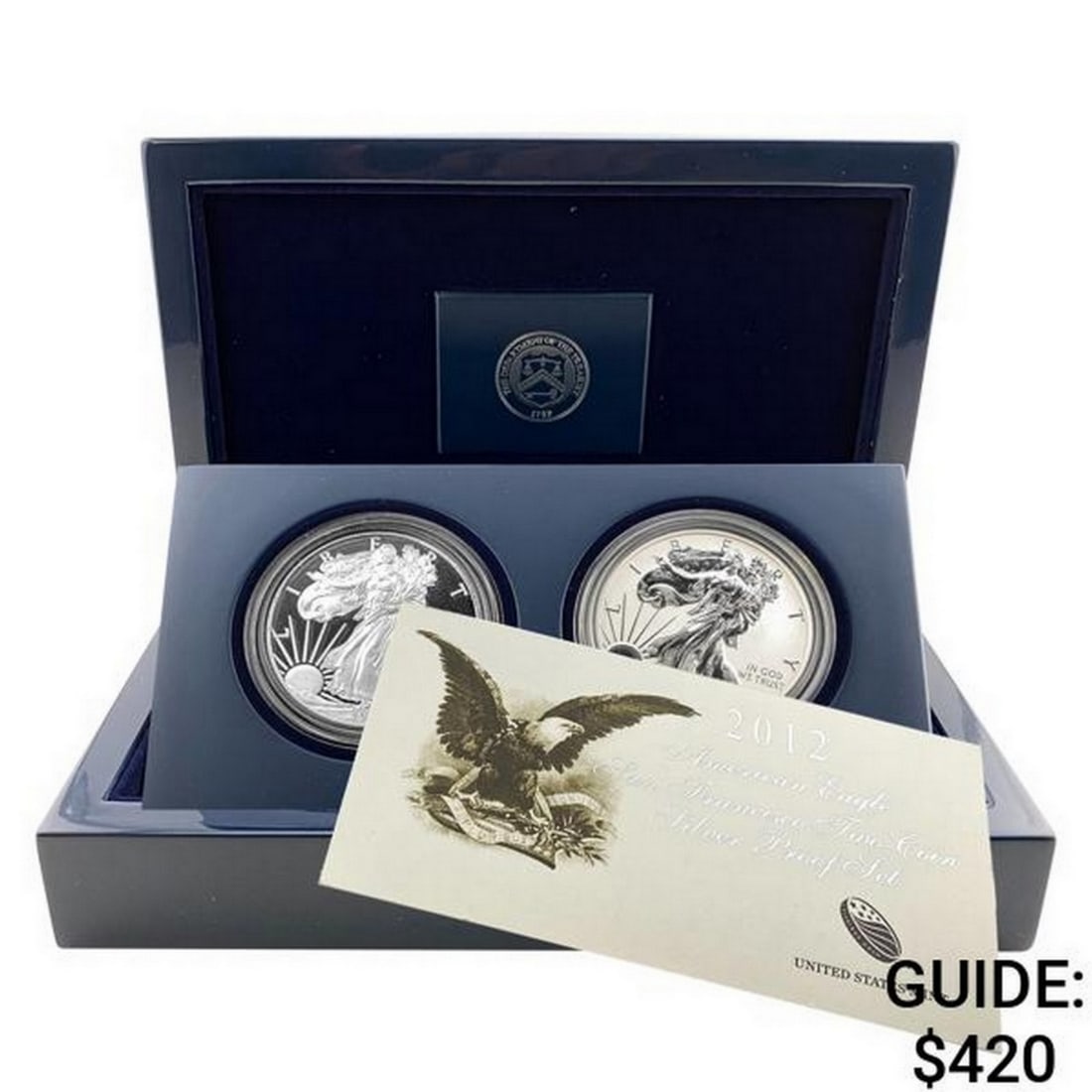 2012 [2 Coins] San Fransisco Silver Eagle Proof Set (1 of 5)
