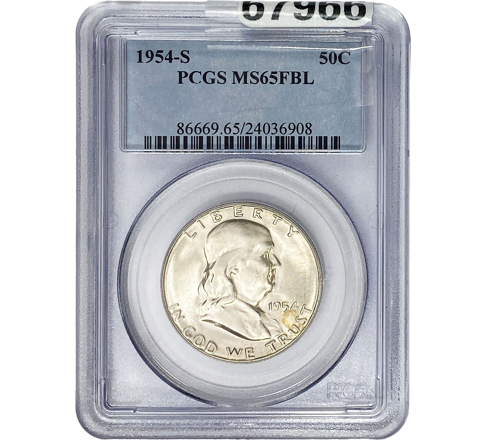 1954-S Franklin Half Dollar PCGS MS65 FBL (1 of 2)