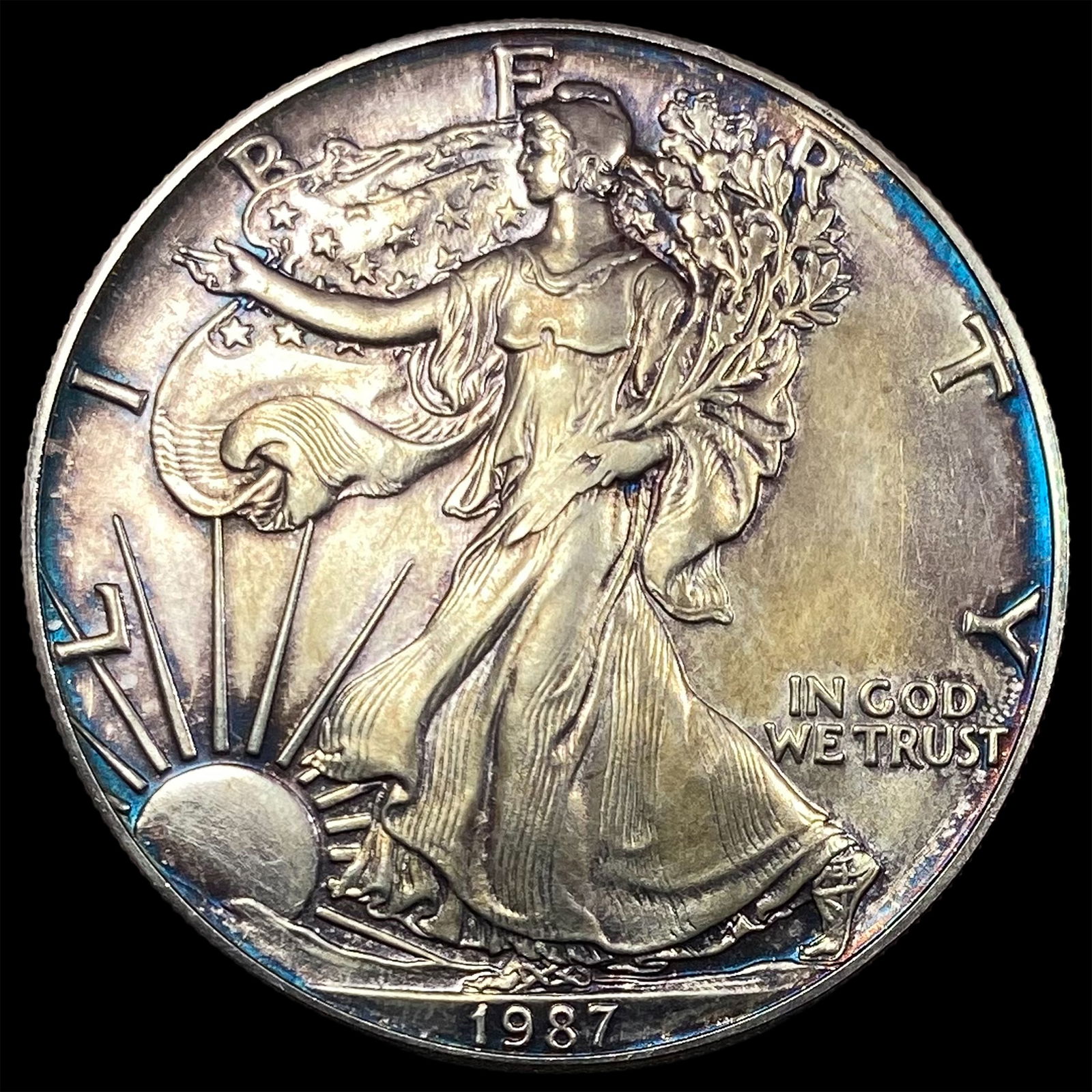 1987 Silver American Eagle $1 CHOICE BU (1 of 2)