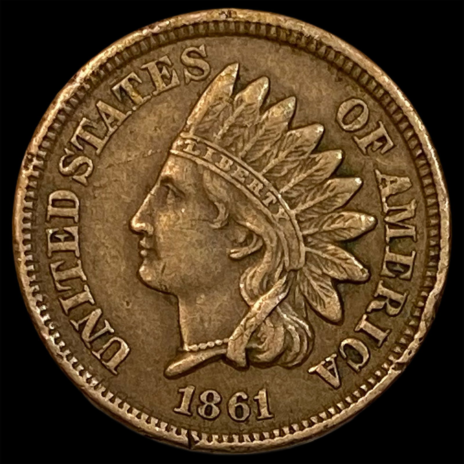1861 Indian Head Cent LIGHTLY CIRCULATED (1 of 2)