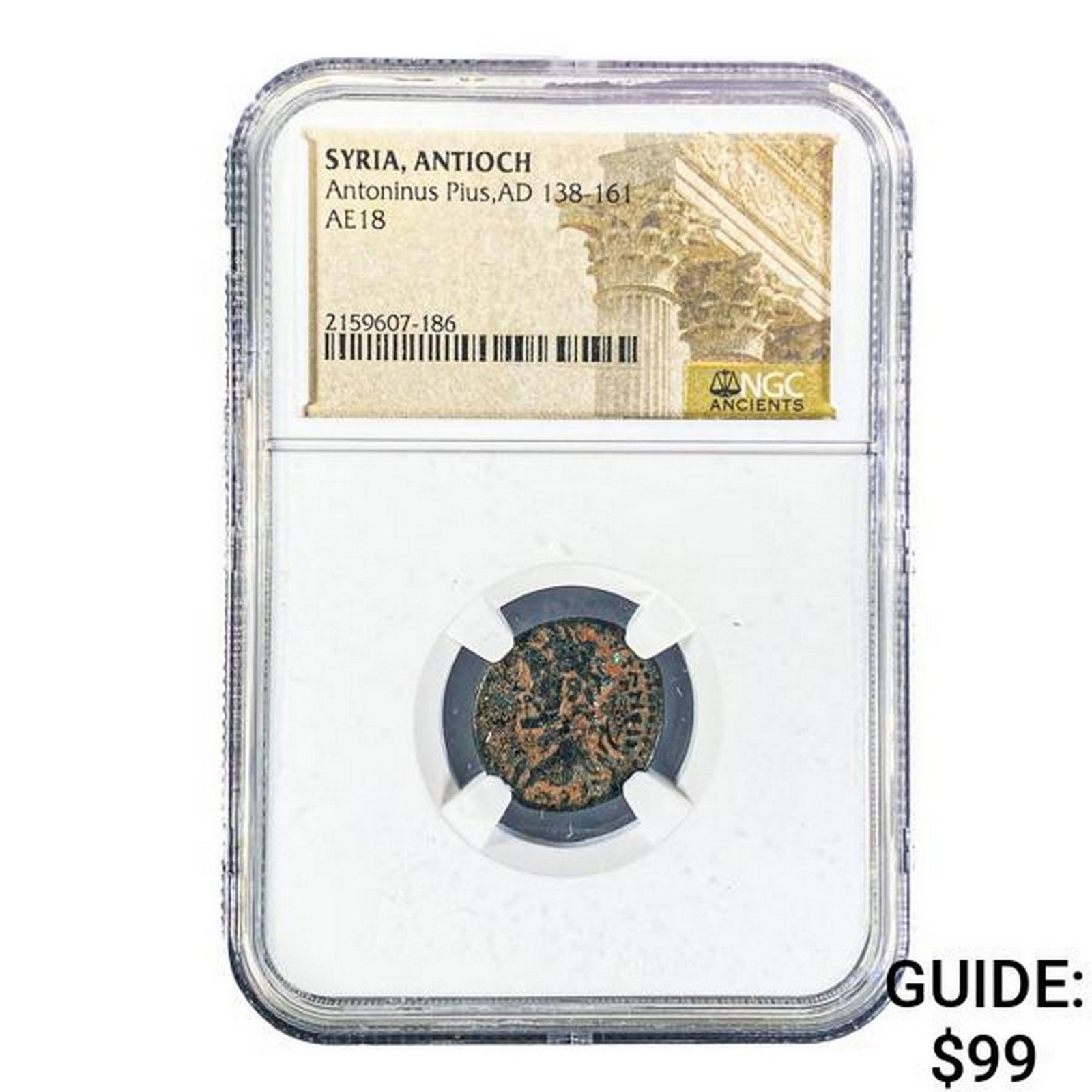 Syria Antoninus Plus, AD 138-161 AE18 NGC: Syria Antoninus Plus, AD 138-161 AE18 NGC