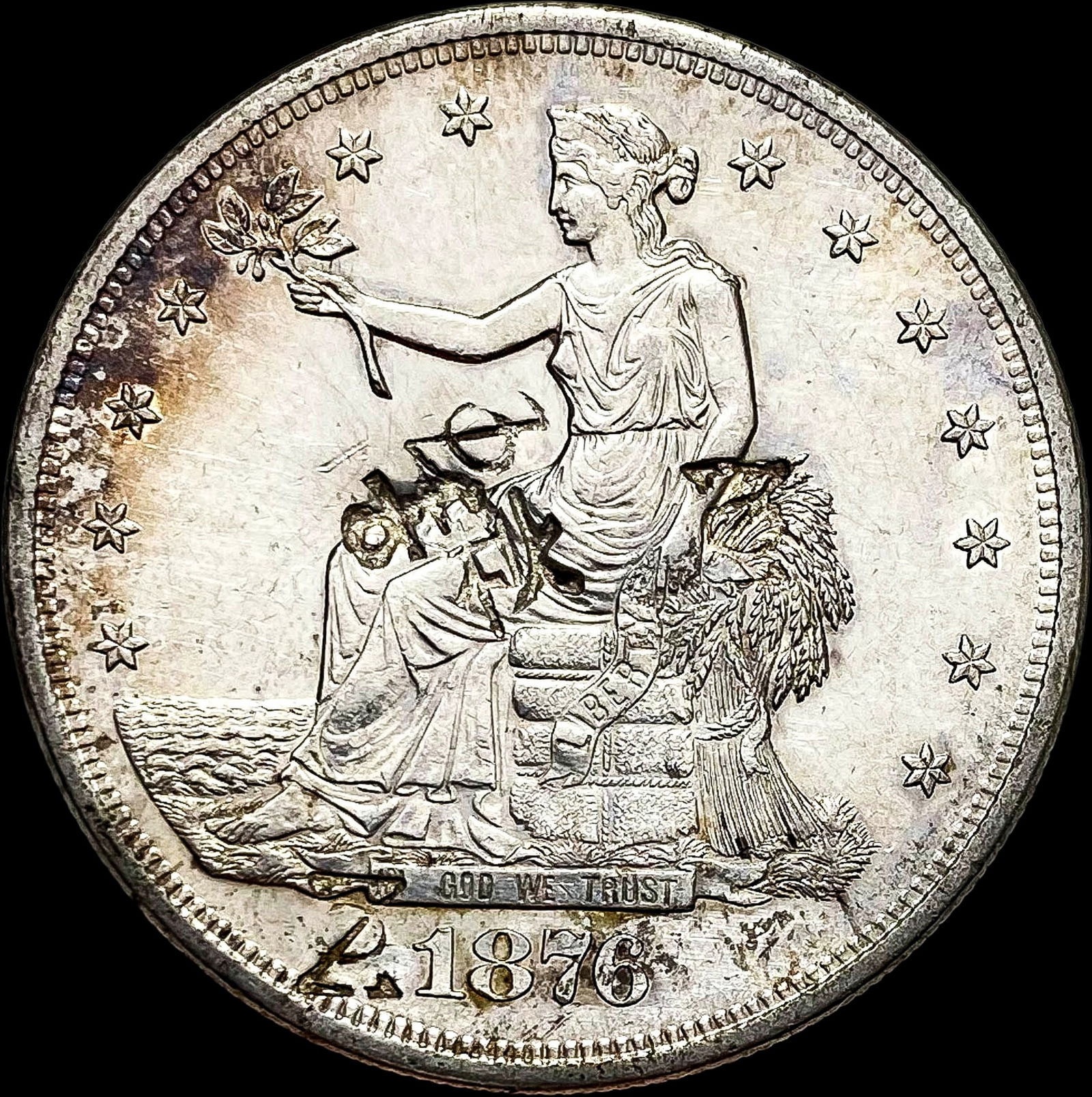 1876-S Silver Trade Dollar CLOSELY UNCIRCULATED (1 of 2)